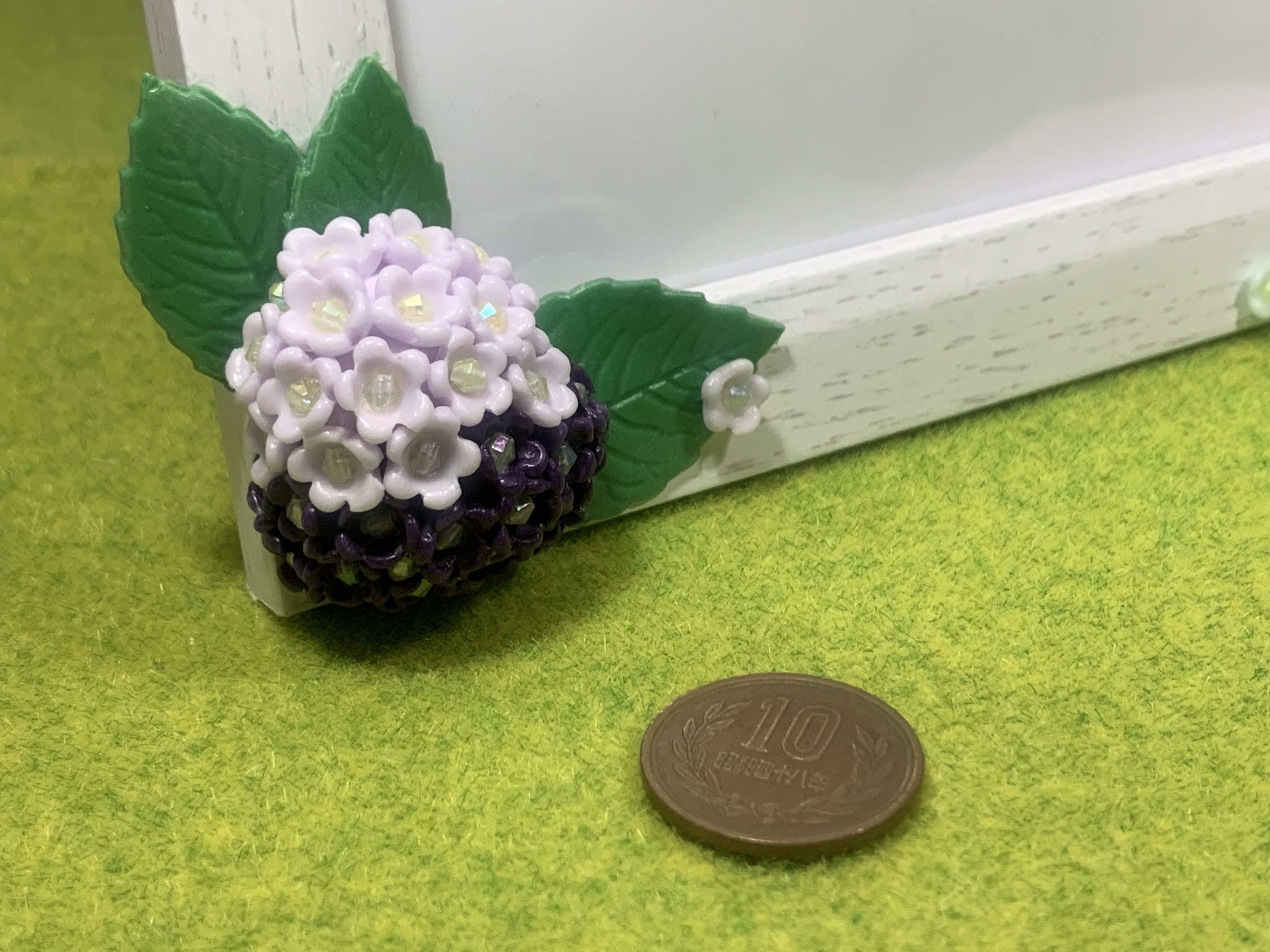 季節の花のフォトフレーム 紫陽花 あじさい Iichi ハンドメイド クラフト作品 手仕事品の通販