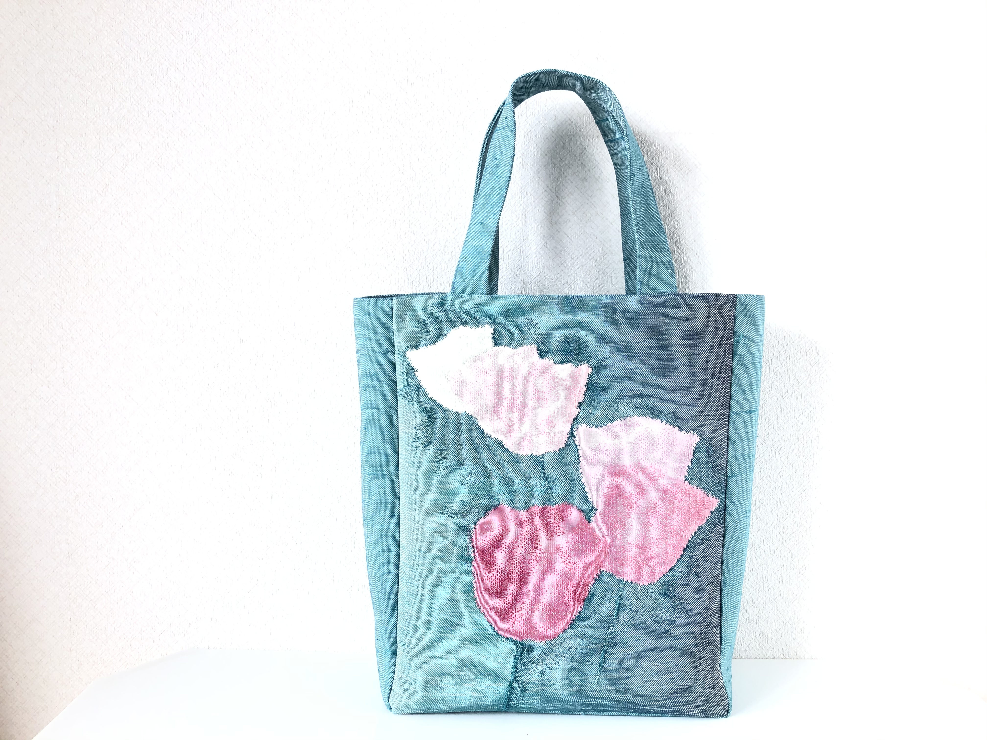 帯バッグ ピンクのお花 Iichi ハンドメイド クラフト作品 手仕事品の通販 帯バッグ ピンクのお花 Iichi ハンドメイド クラフト作品 手仕事品の通販