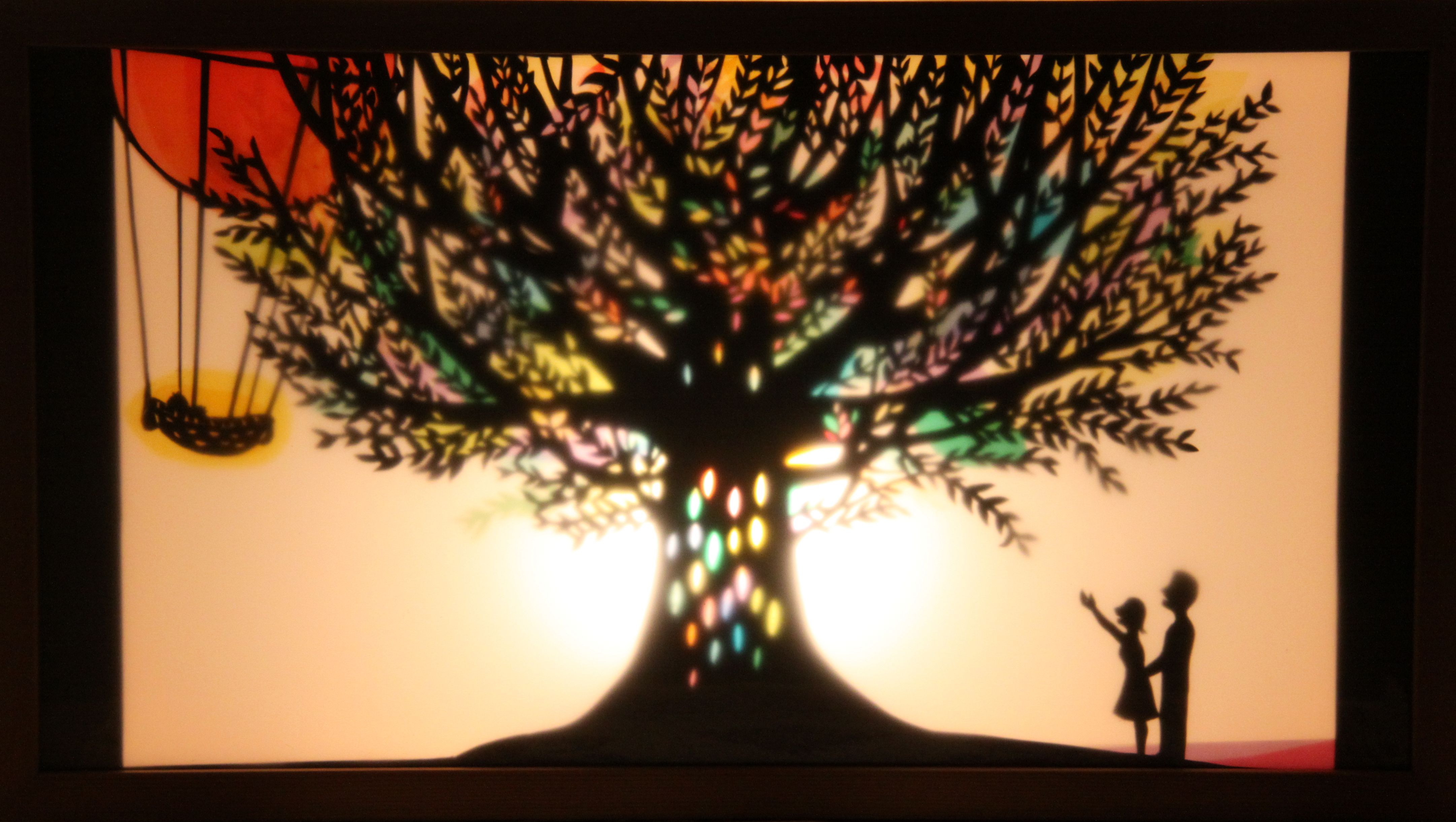 影絵 希望の樹 ステンドグラス切り絵 Iichi ハンドメイド クラフト作品 手仕事品の通販