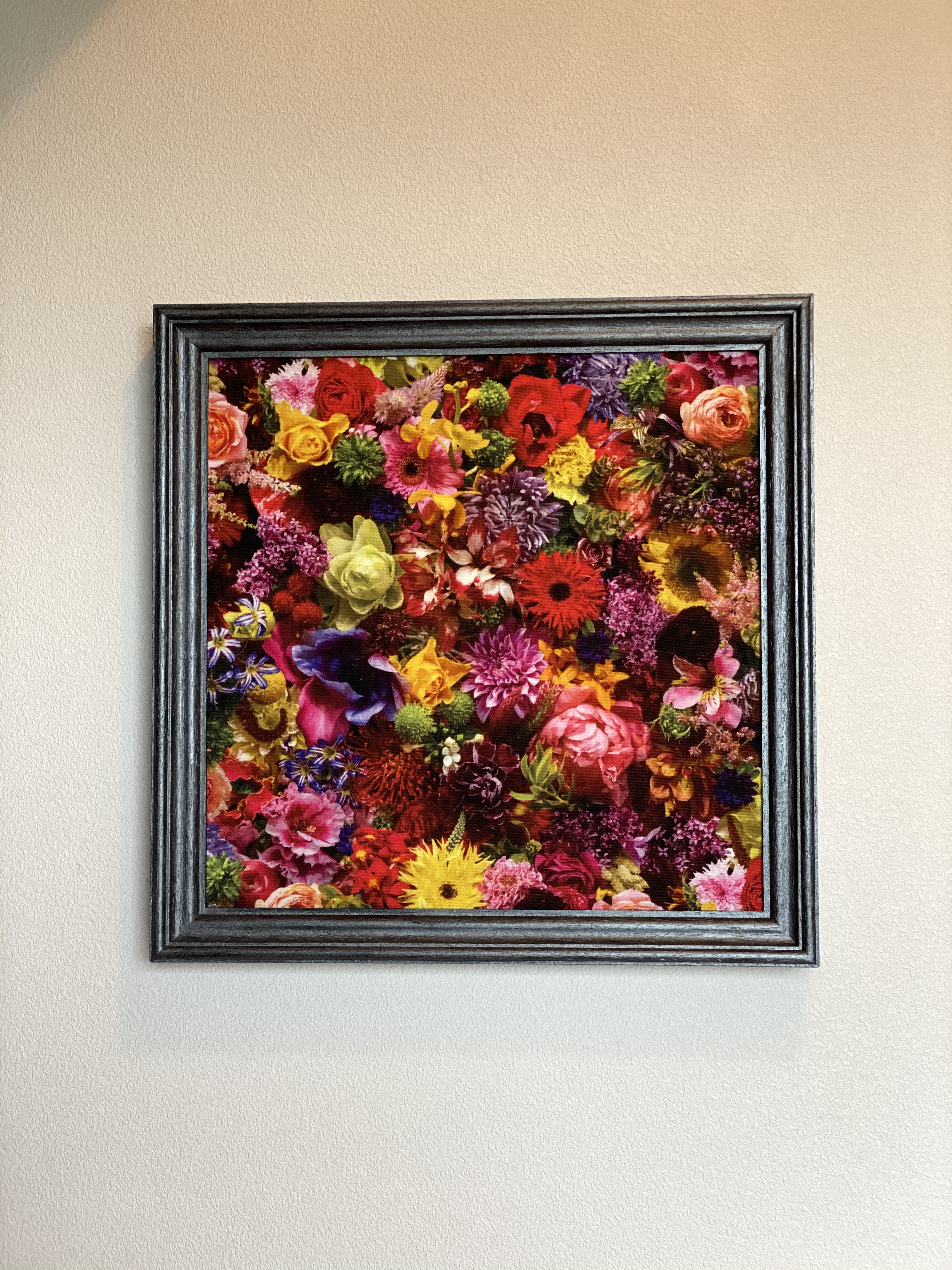 壁に貼る 超軽量 アートパネル ファブリックパネル 花柄 Iichi ハンドメイド クラフト作品 手仕事品の通販