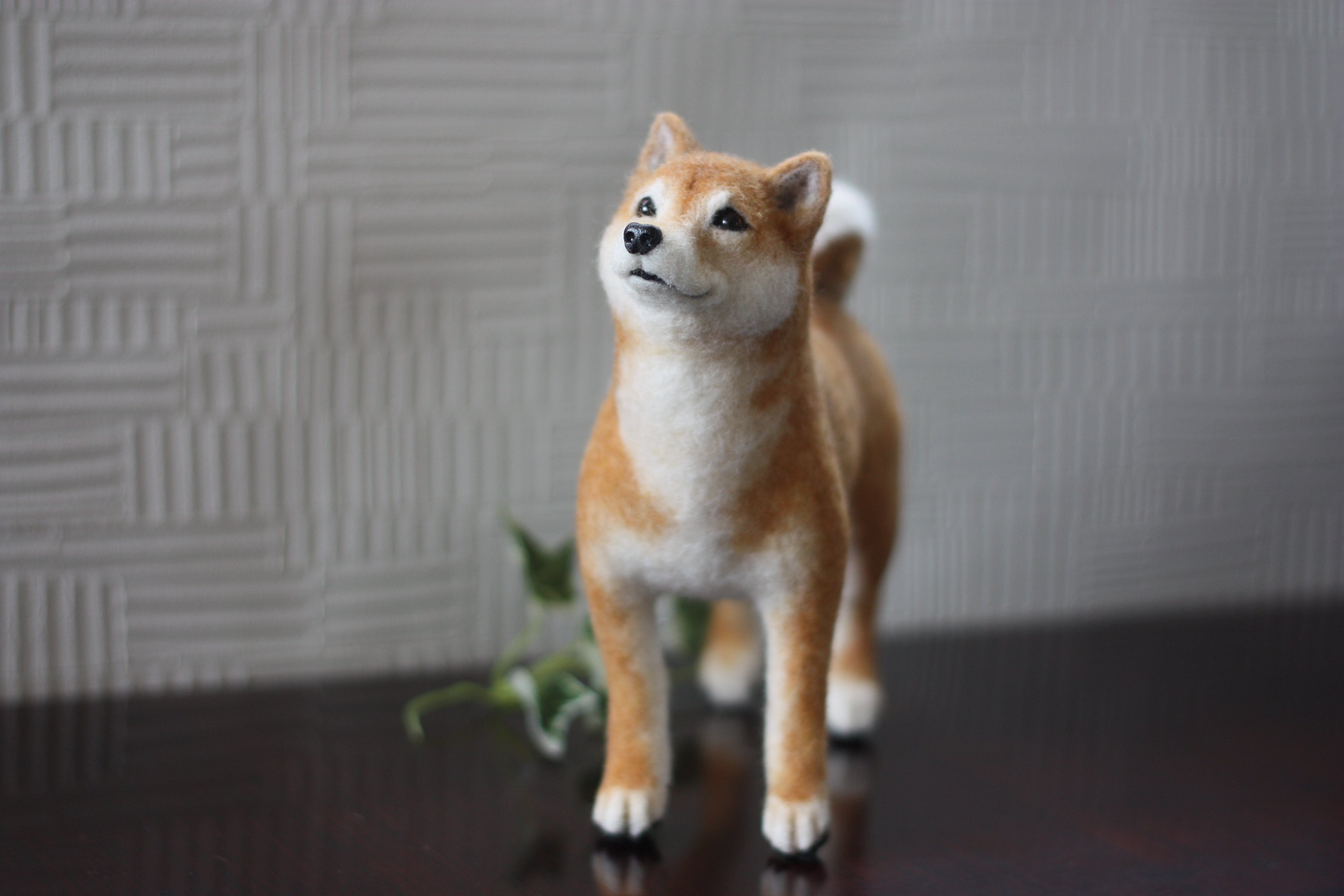 柴犬 リアル羊毛フェルト Iichi ハンドメイド クラフト作品 手仕事品の通販