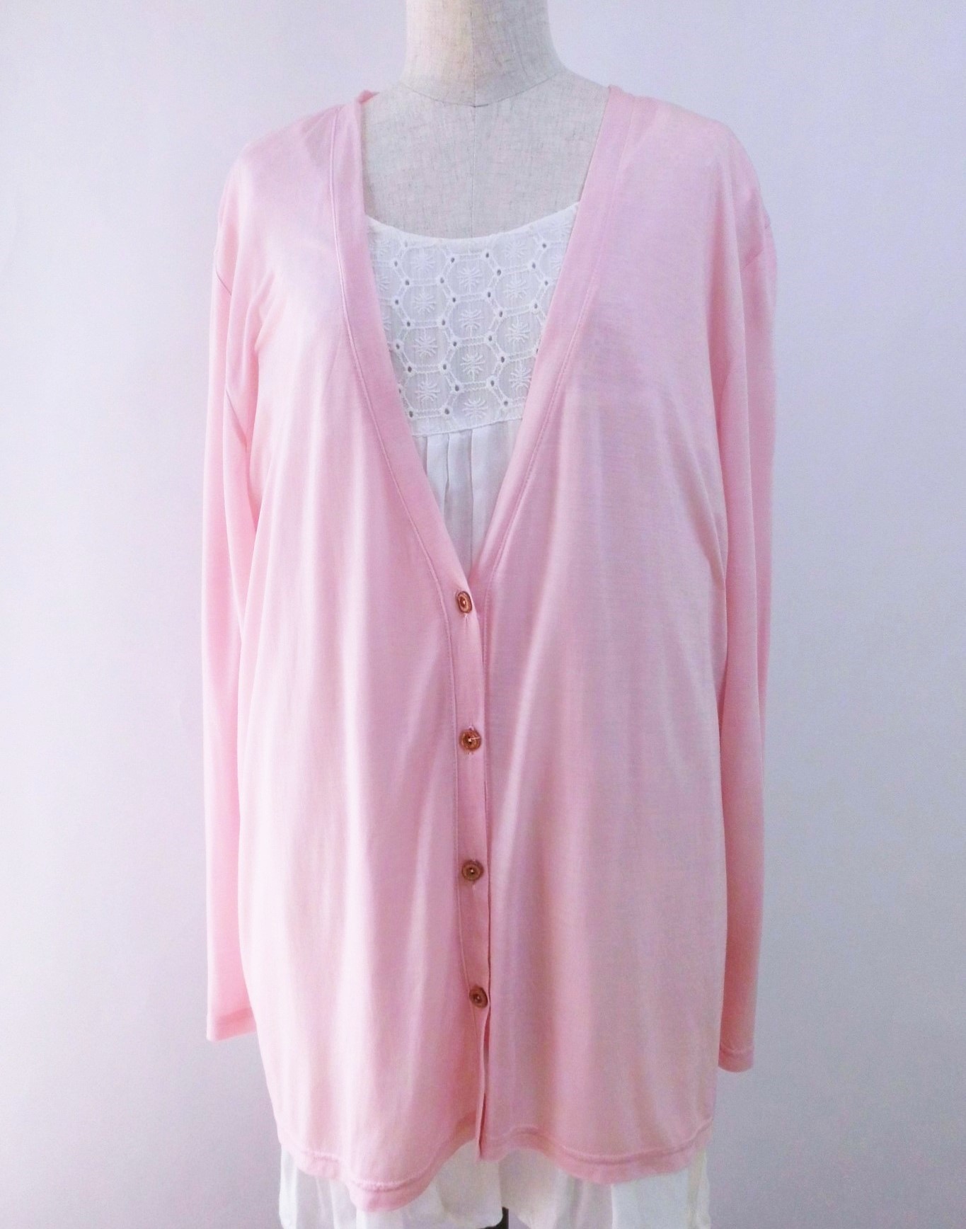 草木染め 肌に優しいスーピマコットン 薄手 ロングカーディガン Iichi ハンドメイド クラフト作品 手仕事品の通販