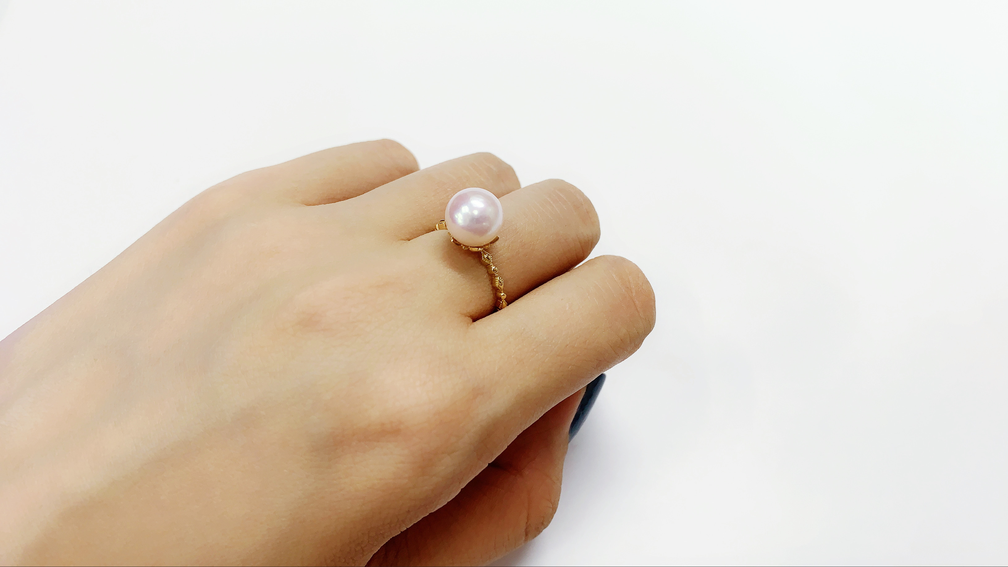 13周年記念イベントが アコヤ パール リング 8.5mm Pt900 真珠 ダイヤモンド 指輪 アクセサリー