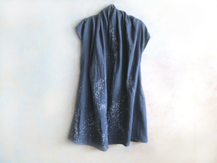 ガーゼはおり 天の川 手描き ｌサイズ 一点もの Iichi ハンドメイド クラフト作品 手仕事品の通販