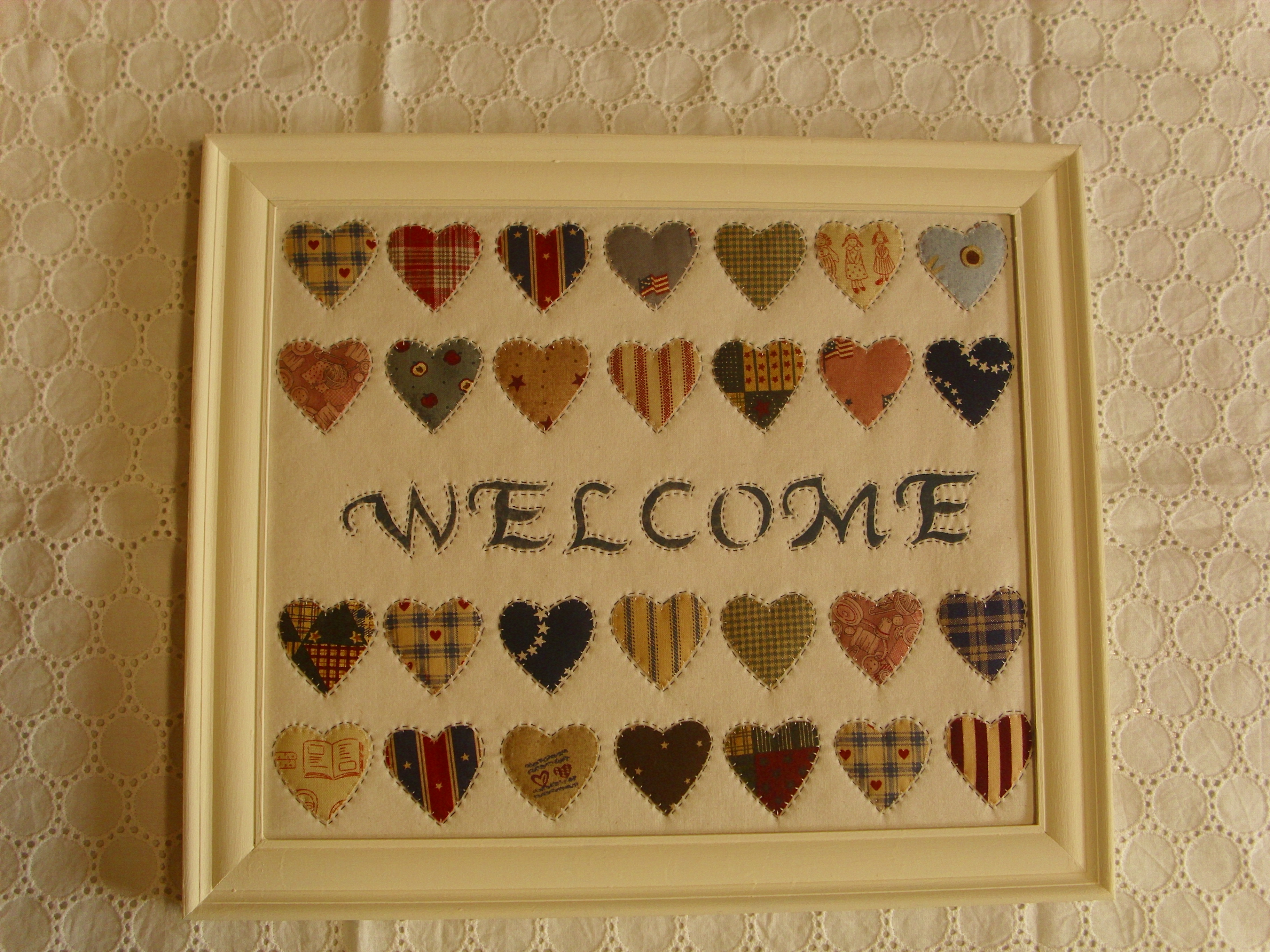 カントリーハートのウエルカムフレーム Iichi ハンドメイド クラフト作品 手仕事品の通販