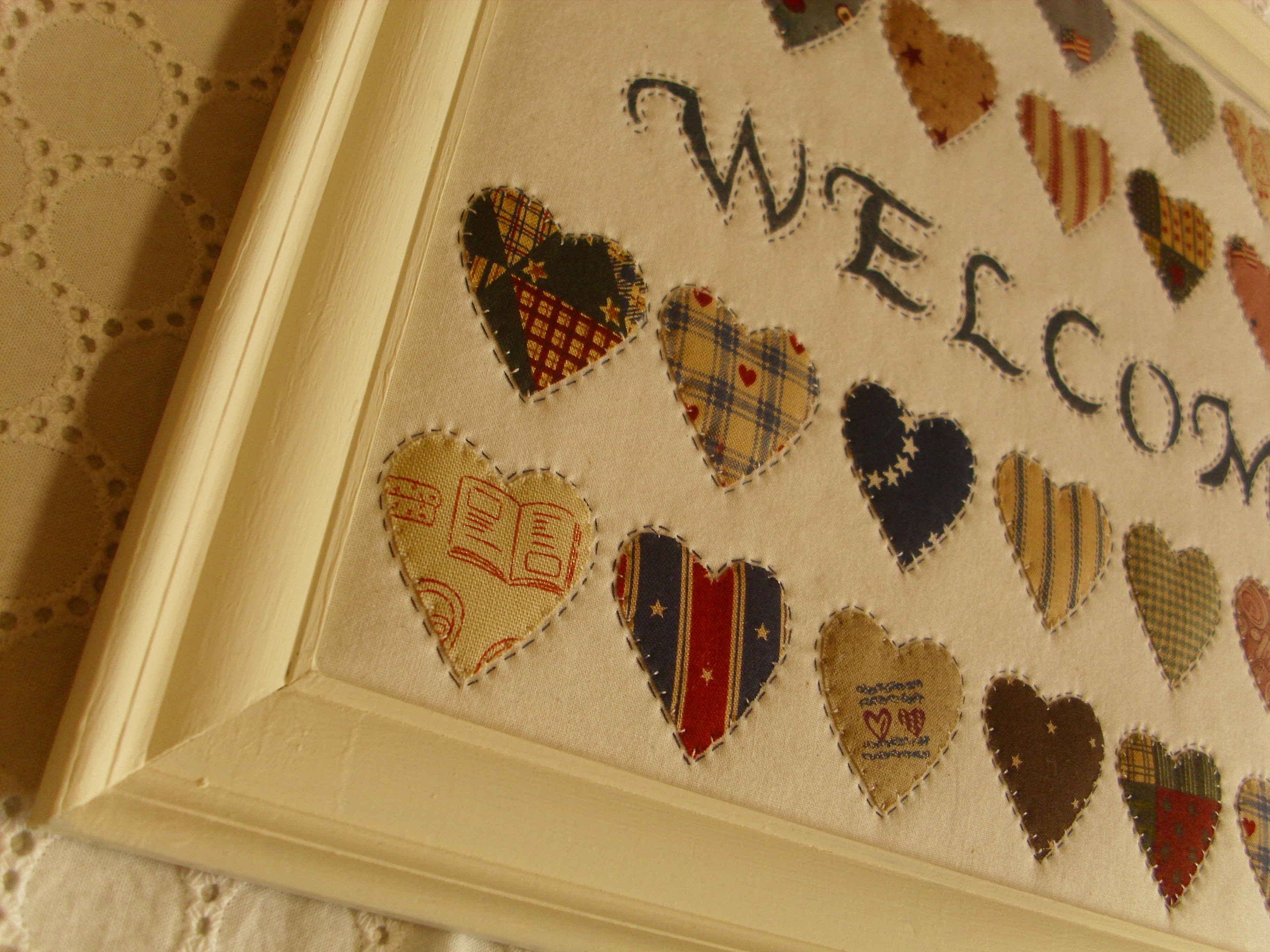 カントリーハートのウエルカムフレーム Iichi ハンドメイド クラフト作品 手仕事品の通販