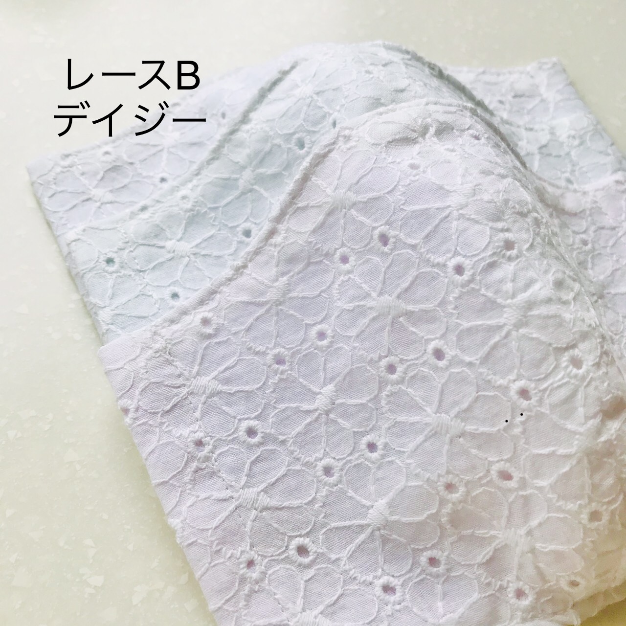 涼しい夏マスク 接触冷感 表側コットンレース 裏側アイスコットン レースは3種類 アイスコットンは3色から選べます Iichi ハンドメイド クラフト作品 手仕事品の通販
