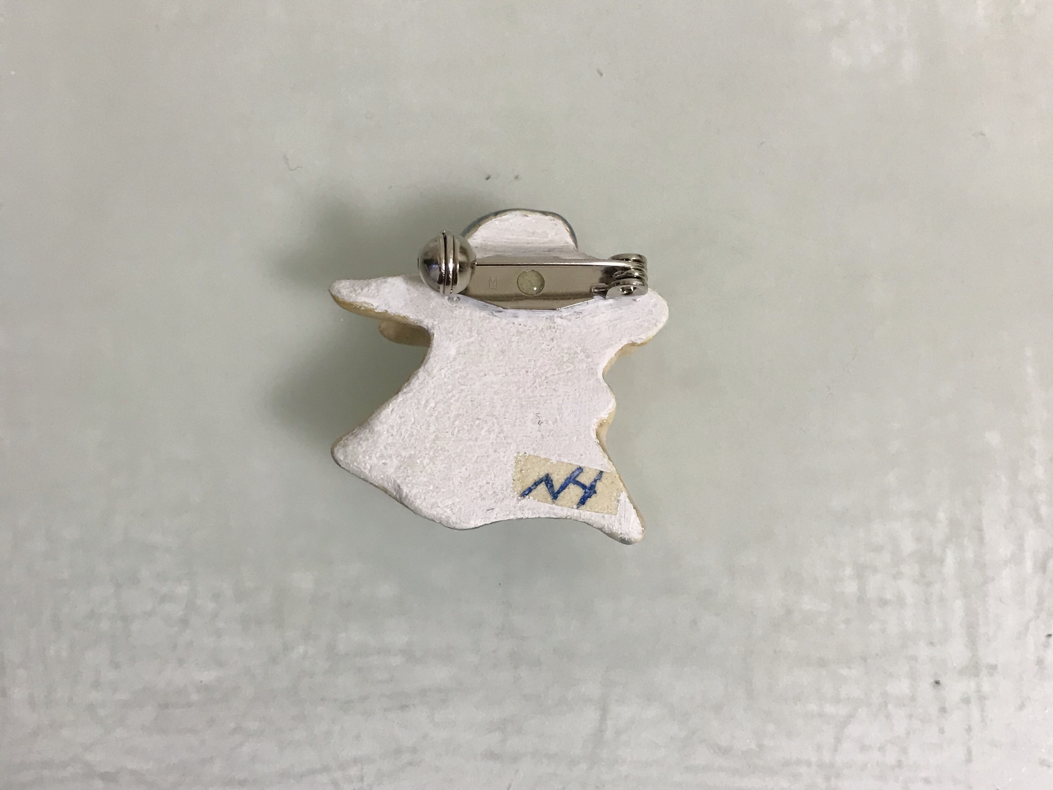 首飾りのウサギ 陶器ブローチ Iichi ハンドメイド クラフト作品 手仕事品の通販