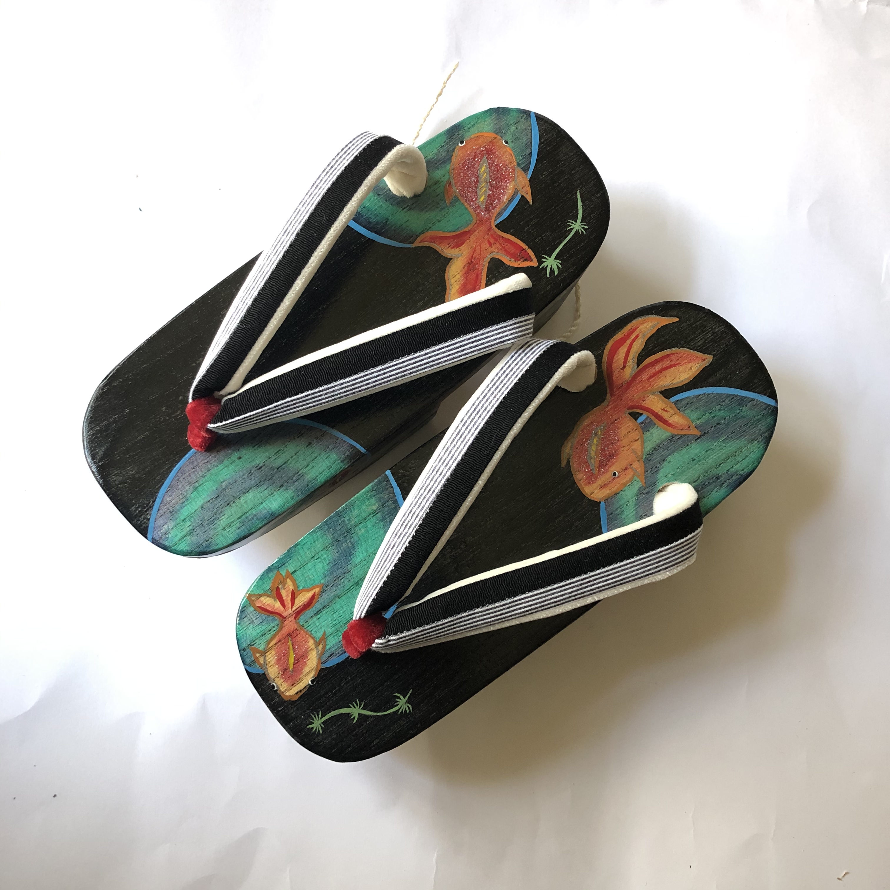 金魚 やや背の高くなる下駄 Sサイズ Iichi ハンドメイド クラフト作品 手仕事品の通販