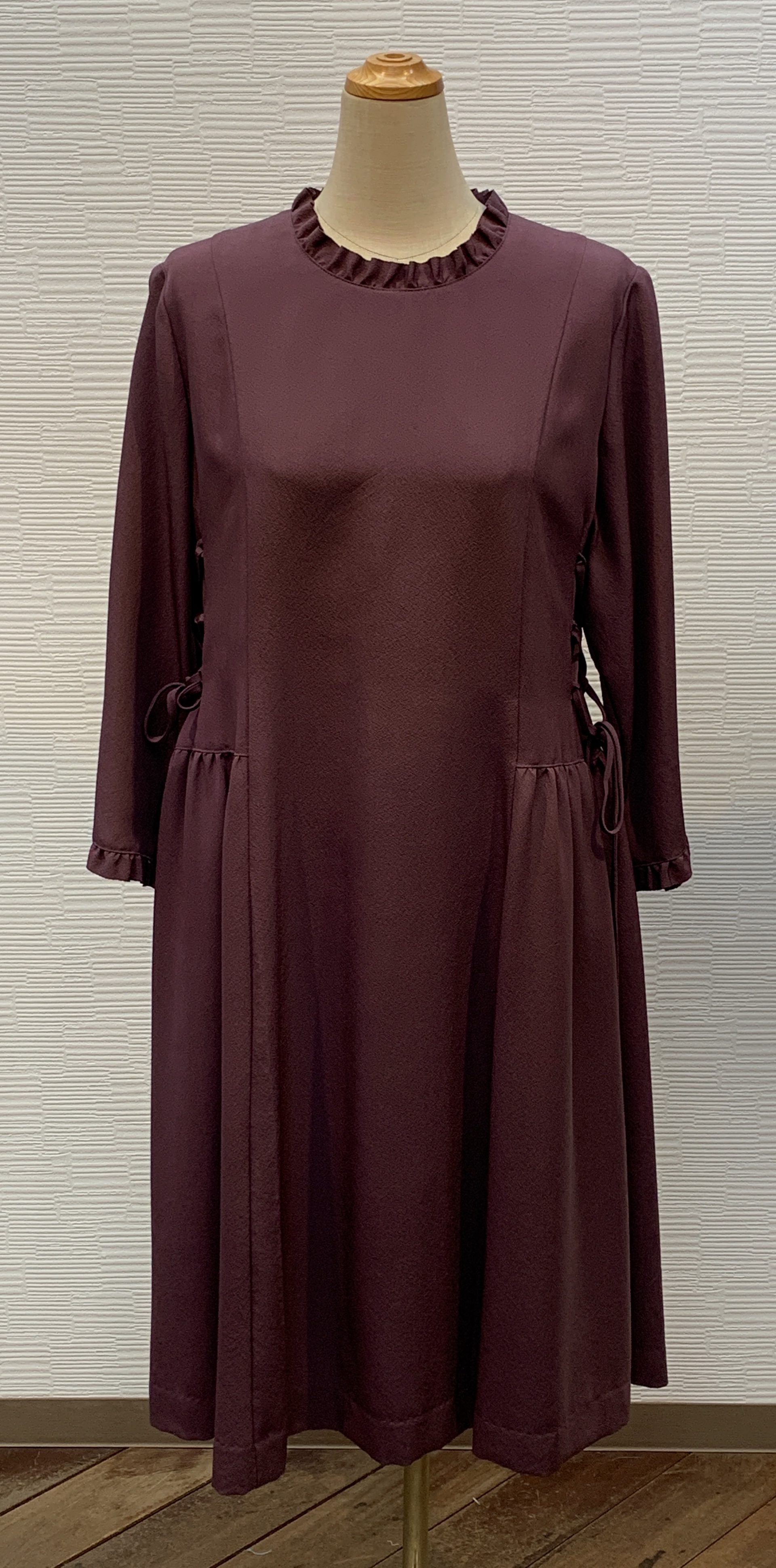 ワンピース 着物リメイク 古代紫 Iichi ハンドメイド クラフト作品 手仕事品の通販