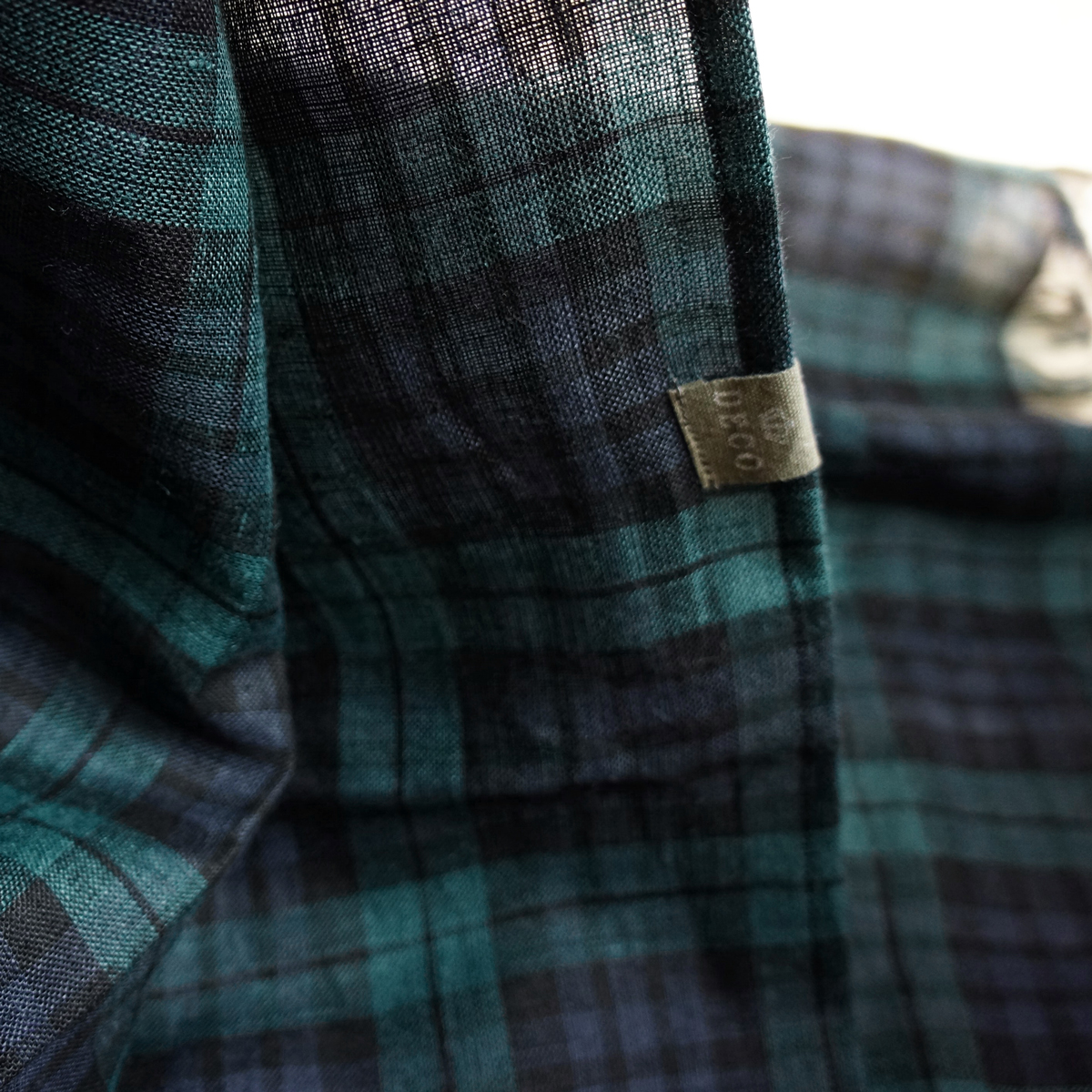 リネンのストール ブラックウォッチ Iichi ハンドメイド クラフト作品 手仕事品の通販