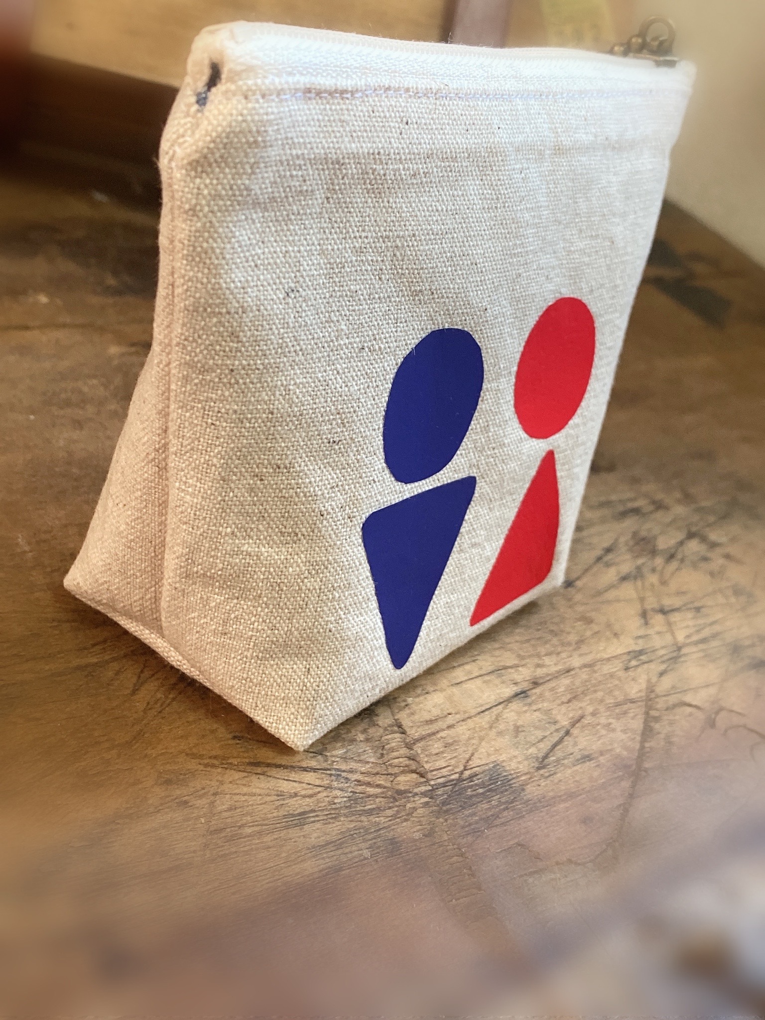 ミニポーチ 化粧ポーチ おトイレマーク サニタリーポーチ Iichi ハンドメイド クラフト作品 手仕事品の通販