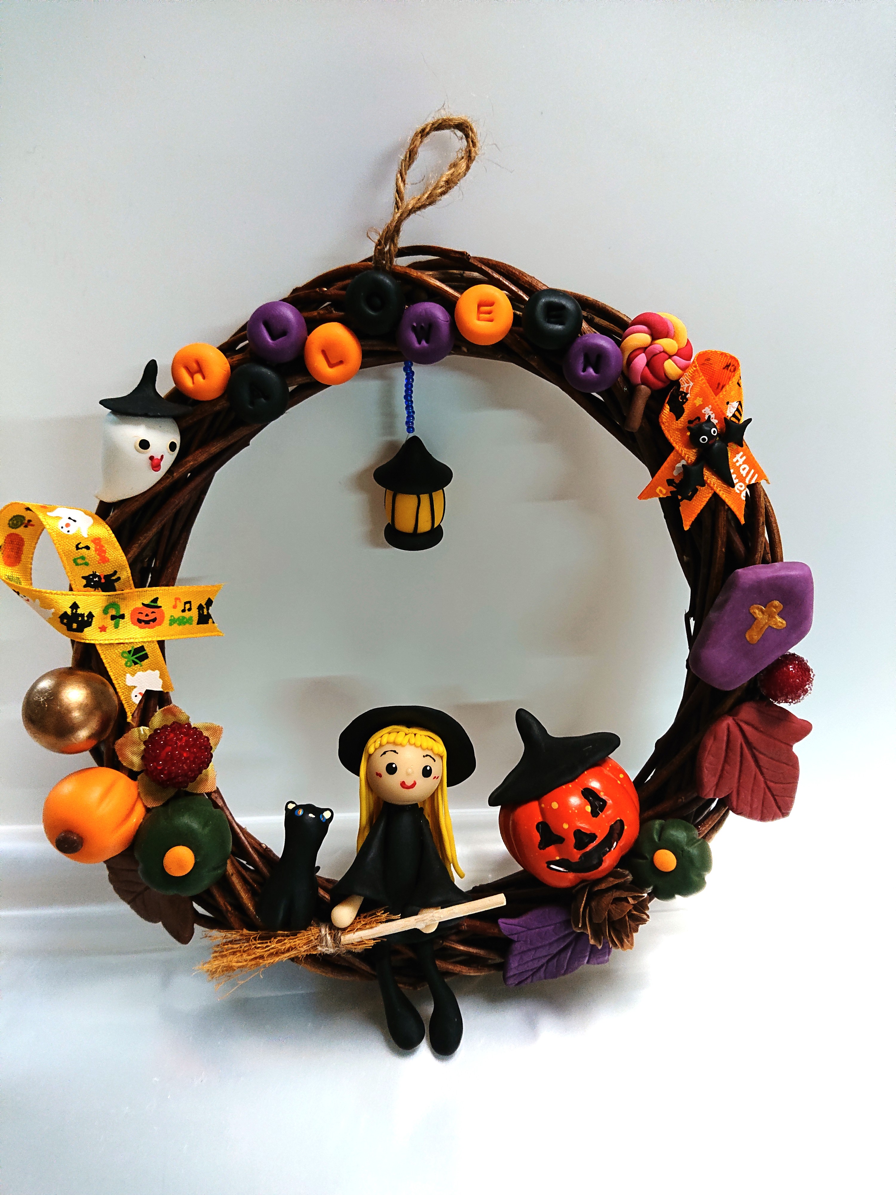 ハロウィンリース Iichi ハンドメイド クラフト作品 手仕事品の通販