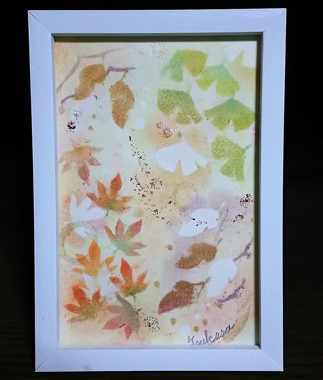 パステルアート 秋のミニ絵画 Iichi ハンドメイド クラフト作品 手仕事品の通販