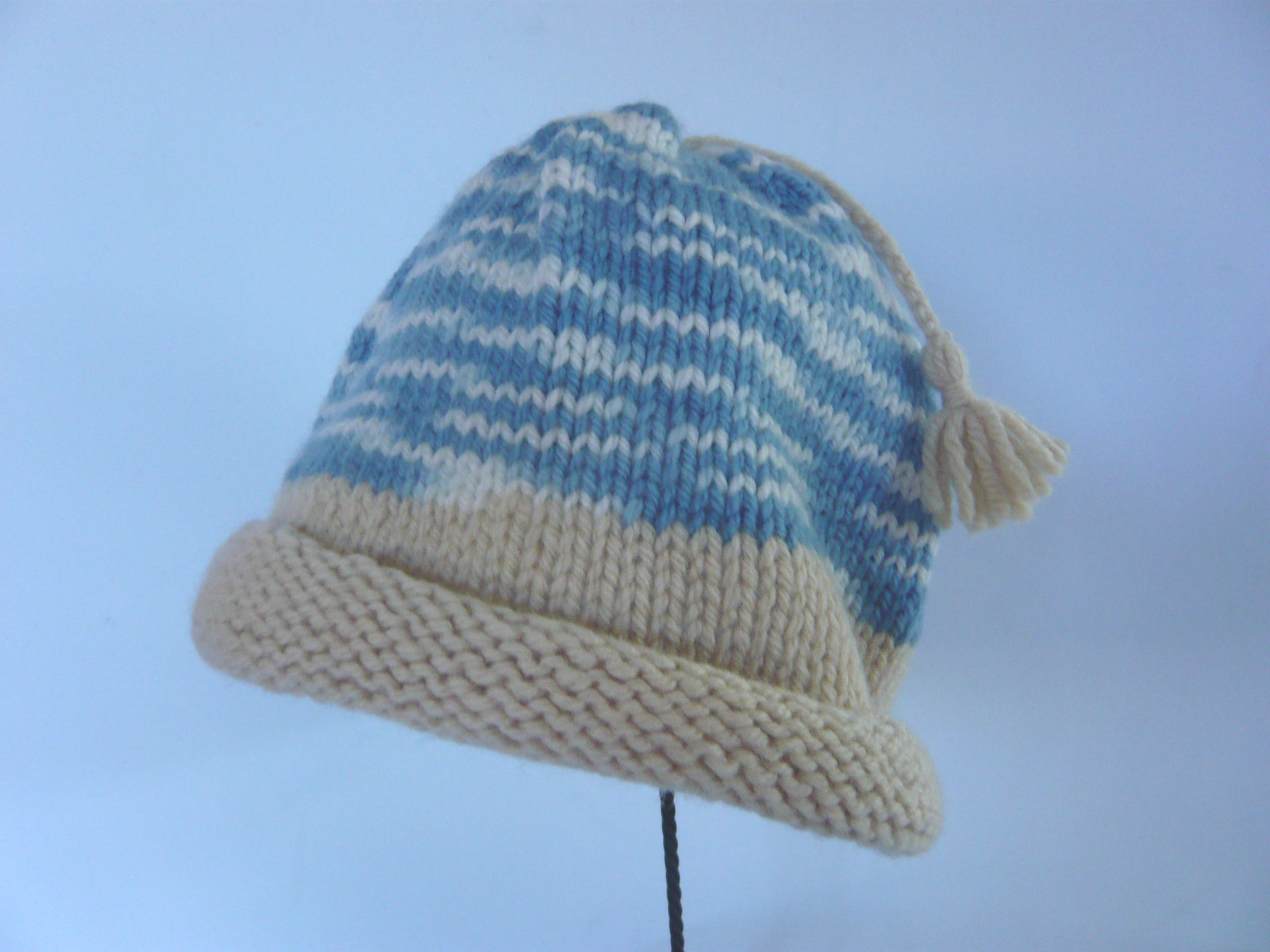 草木染毛糸の子供用手編み帽子 ｃｈ 124 Iichi ハンドメイド クラフト作品 手仕事品の通販