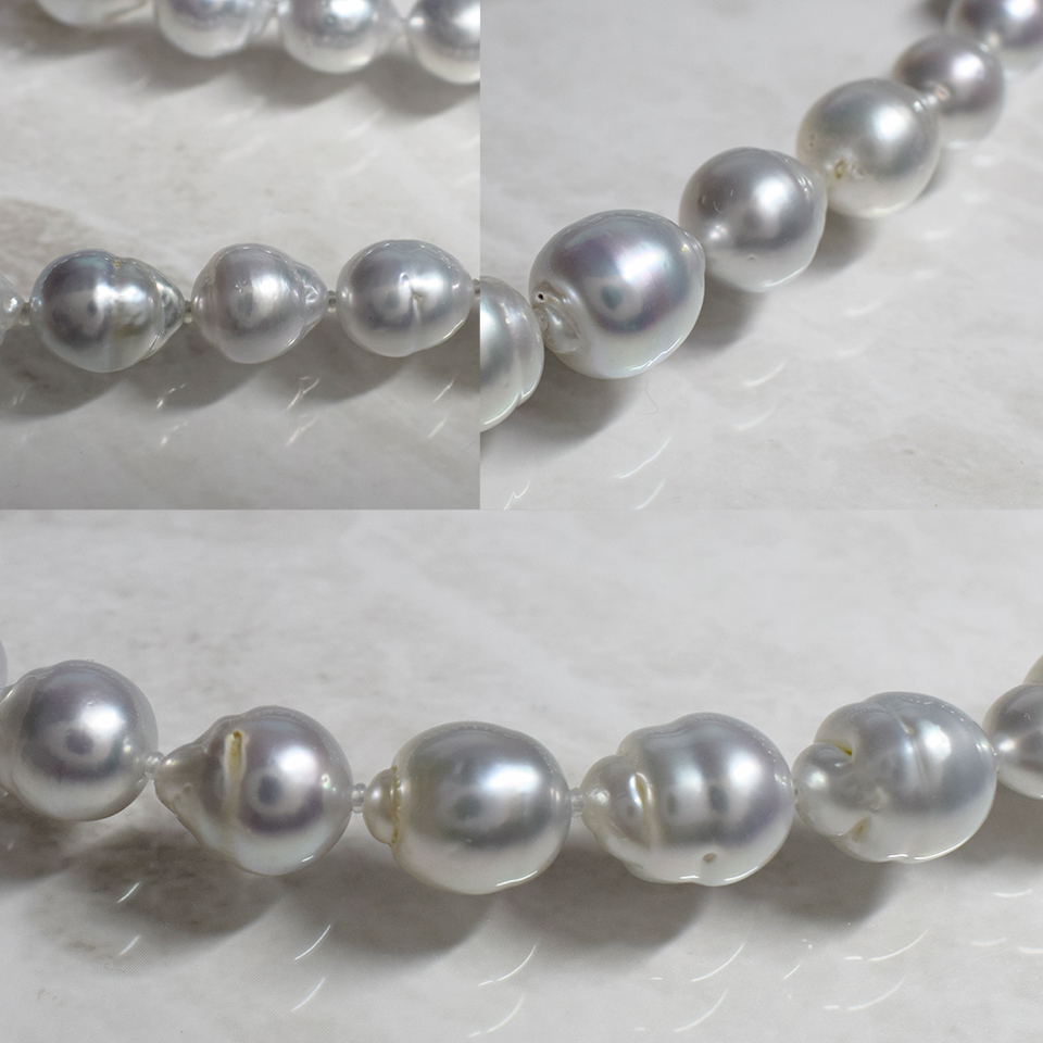 ダイヤモン 真珠 ペンダントトップ パール 白蝶真珠 12.2mm ゴールド ...