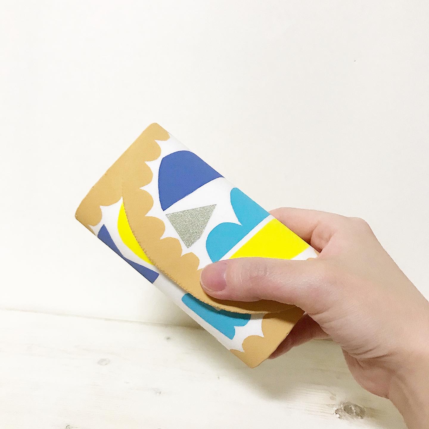 お札を曲げずに収納出来る C O R O N ミニミニ財布 Iichi ハンドメイド クラフト作品 手仕事品の通販