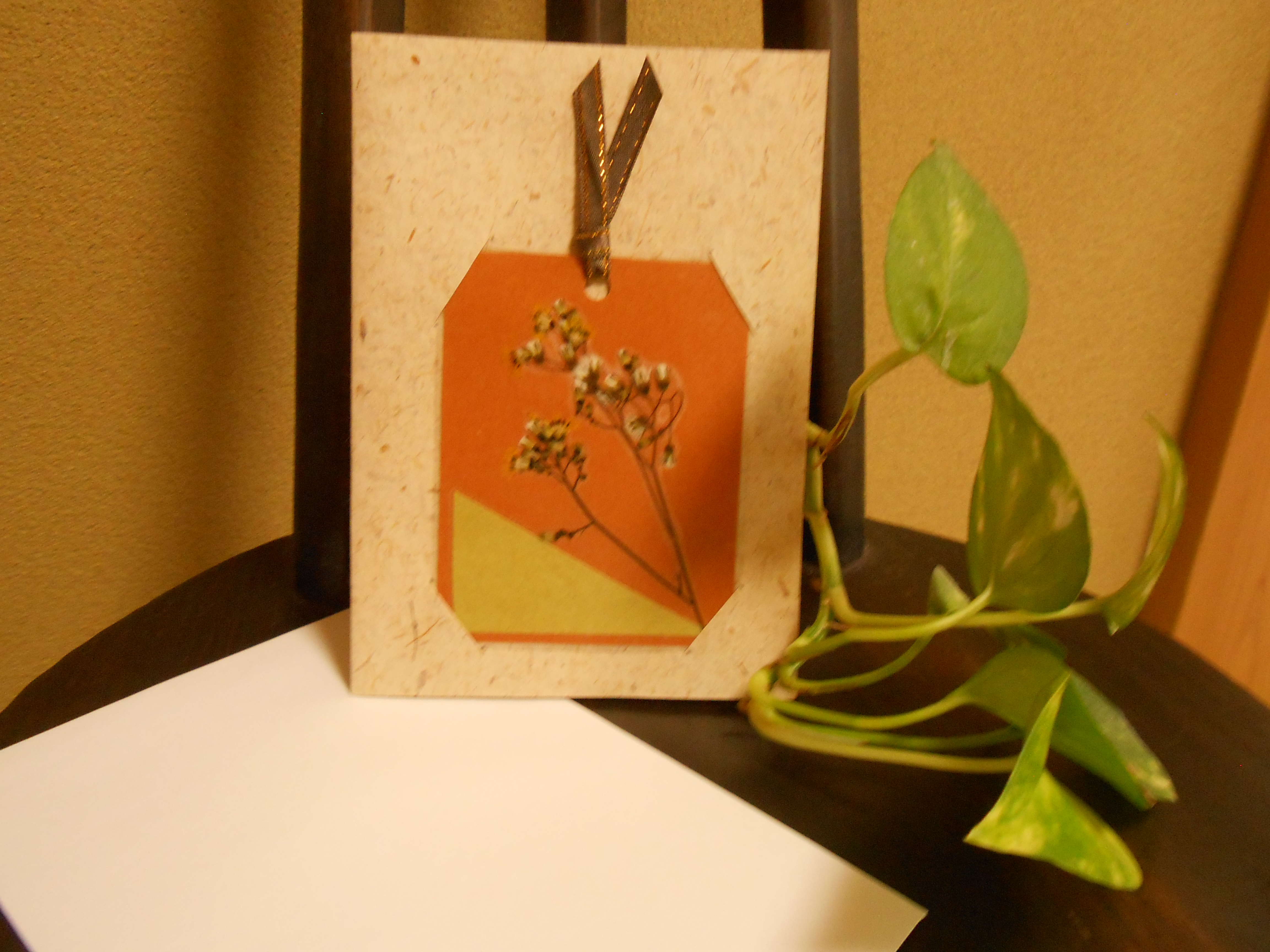 身近な植物のしおり しおりを使ったグリーティングカード Iichi ハンドメイド クラフト作品 手仕事品の通販