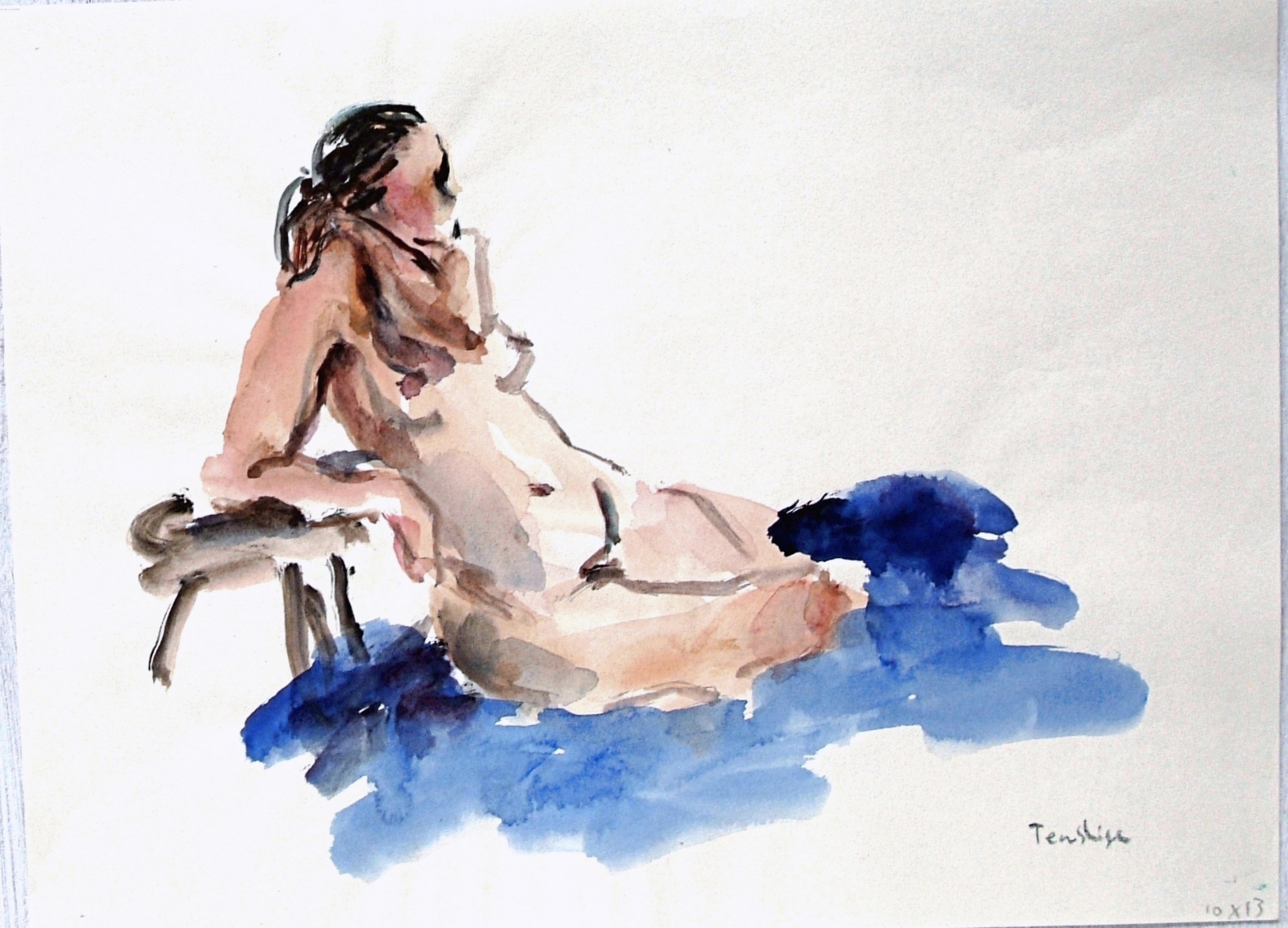 裸婦水彩画－１