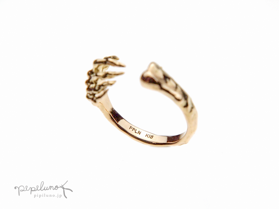 K18 鋭い爪が刺さって痛いゆびわ Iichi ハンドメイド クラフト作品 手仕事品の通販