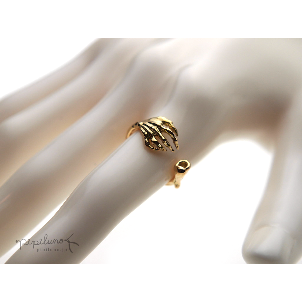 K18 鋭い爪が刺さって痛いゆびわ Iichi ハンドメイド クラフト作品 手仕事品の通販