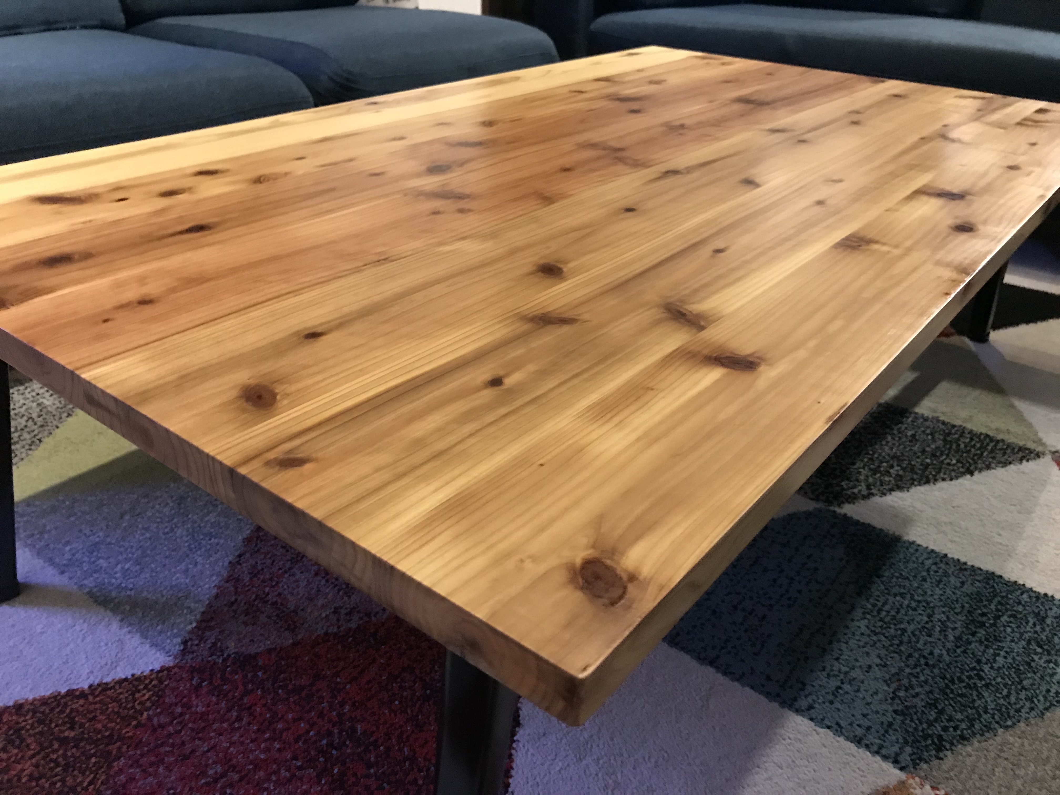 栄町工房 杉のローテーブル 折りたたみ 角脚 ナチュラル 送料込み Iichi ハンドメイド クラフト作品 手仕事品の通販