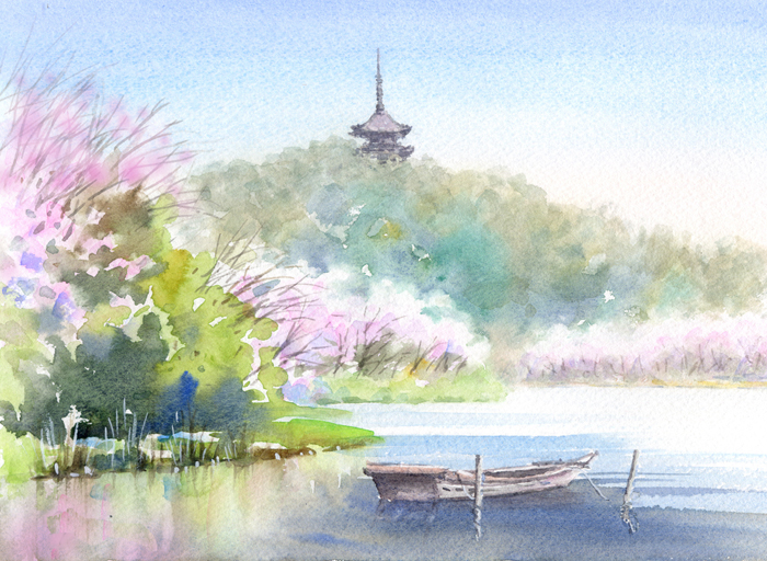 注文制作します 水彩画原画 三渓園の桜 431 Iichi ハンドメイド クラフト作品 手仕事品の通販 注文制作します 水彩画原画 三渓園の桜 431 Iichi ハンドメイド クラフト作品 手仕事品の通販