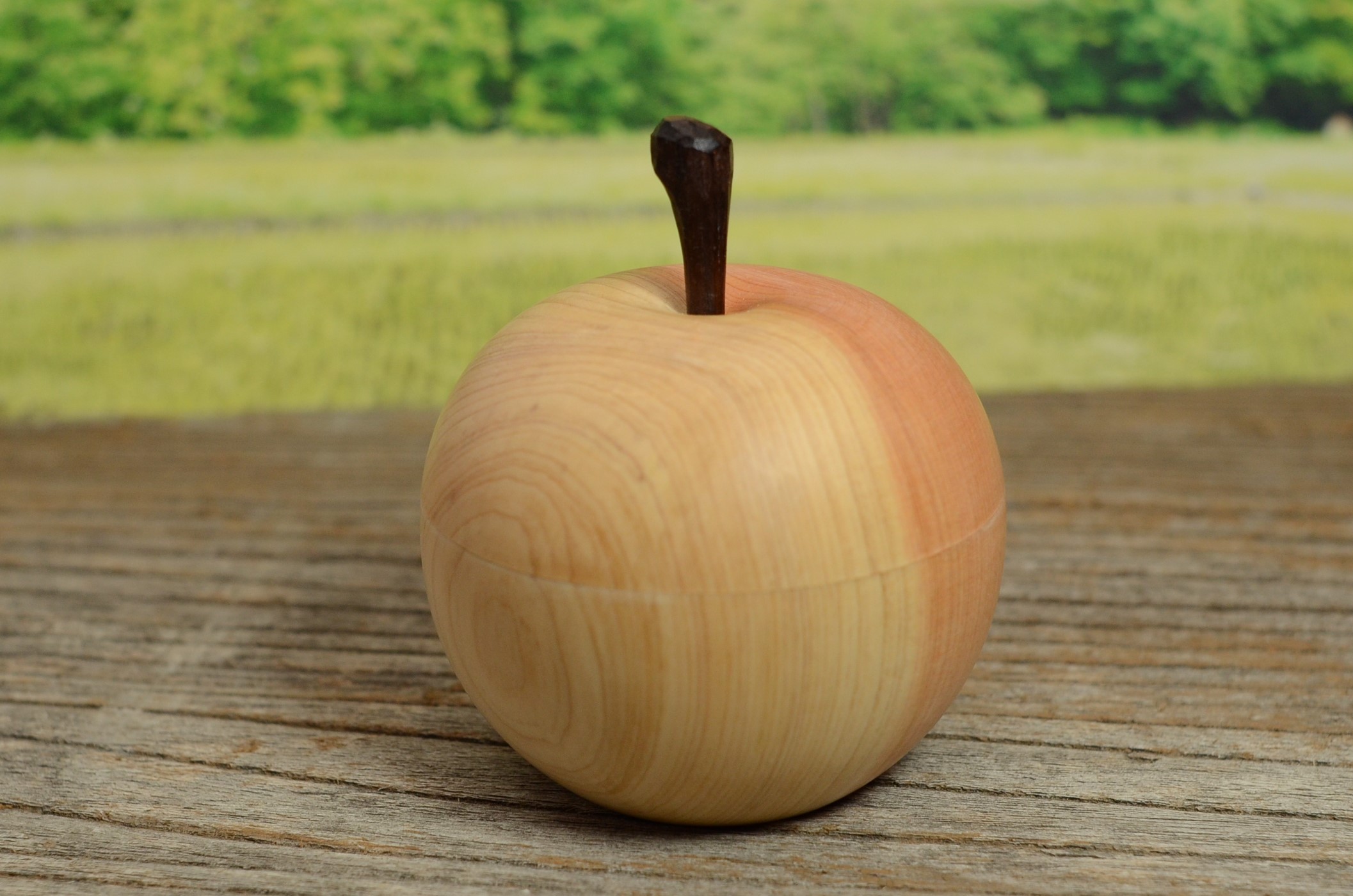 りんごの小箱 桧 木を楽しむ Iichi ハンドメイド クラフト作品 手仕事品の通販