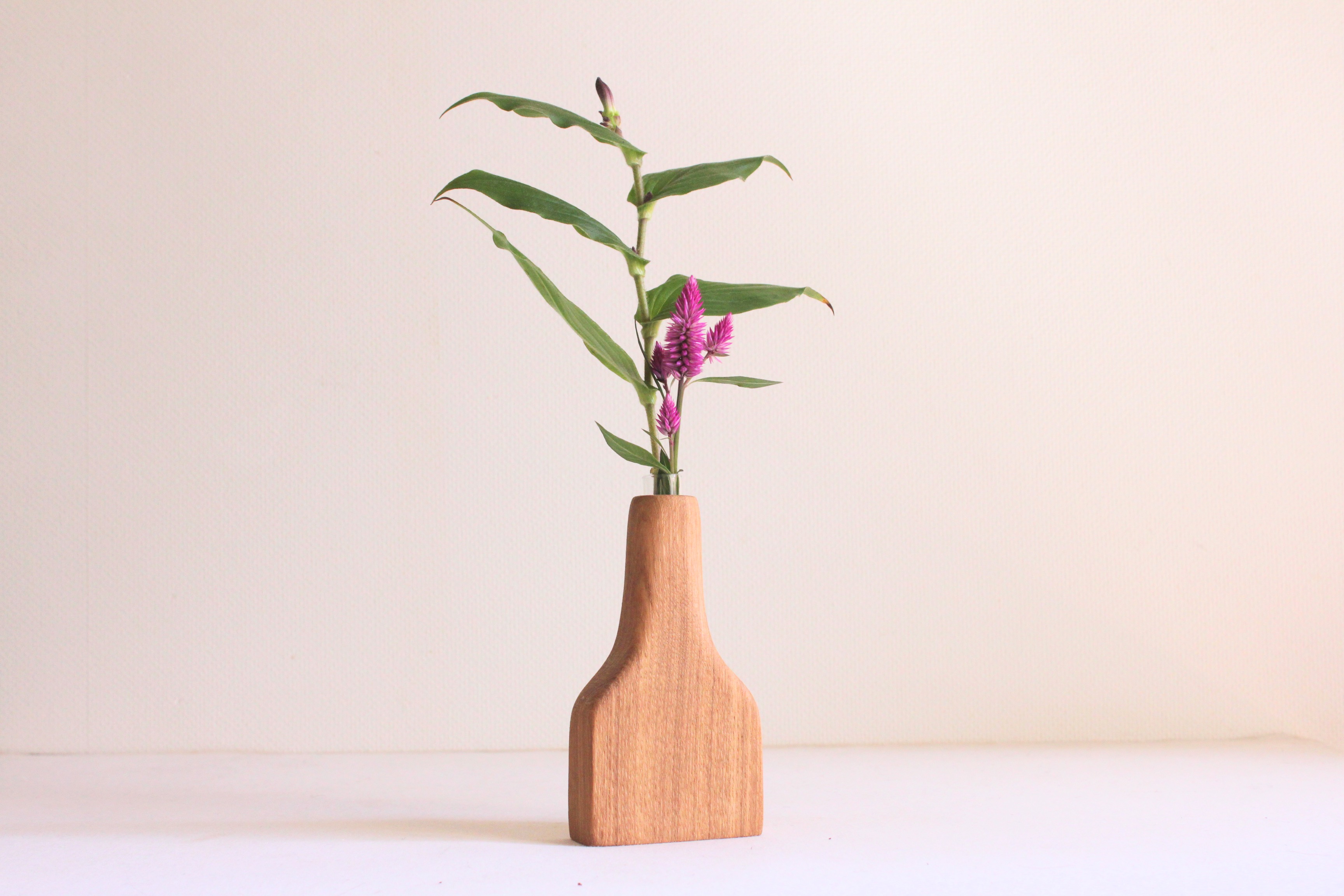 木の花瓶 タモ Iichi ハンドメイド クラフト作品 手仕事品の通販