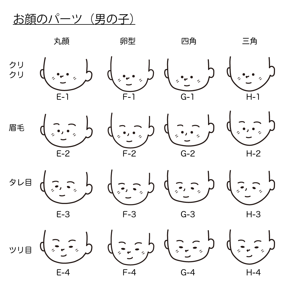 似顔絵 お名前スタンプ ひょっこり セミオーダースタンプ オリジナルハンコをつくります Iichi ハンドメイド クラフト作品 手仕事品の通販