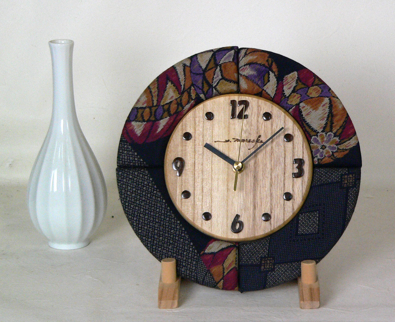 布丸時計 ２５ｃｍ Iichi ハンドメイド クラフト作品 手仕事品の通販