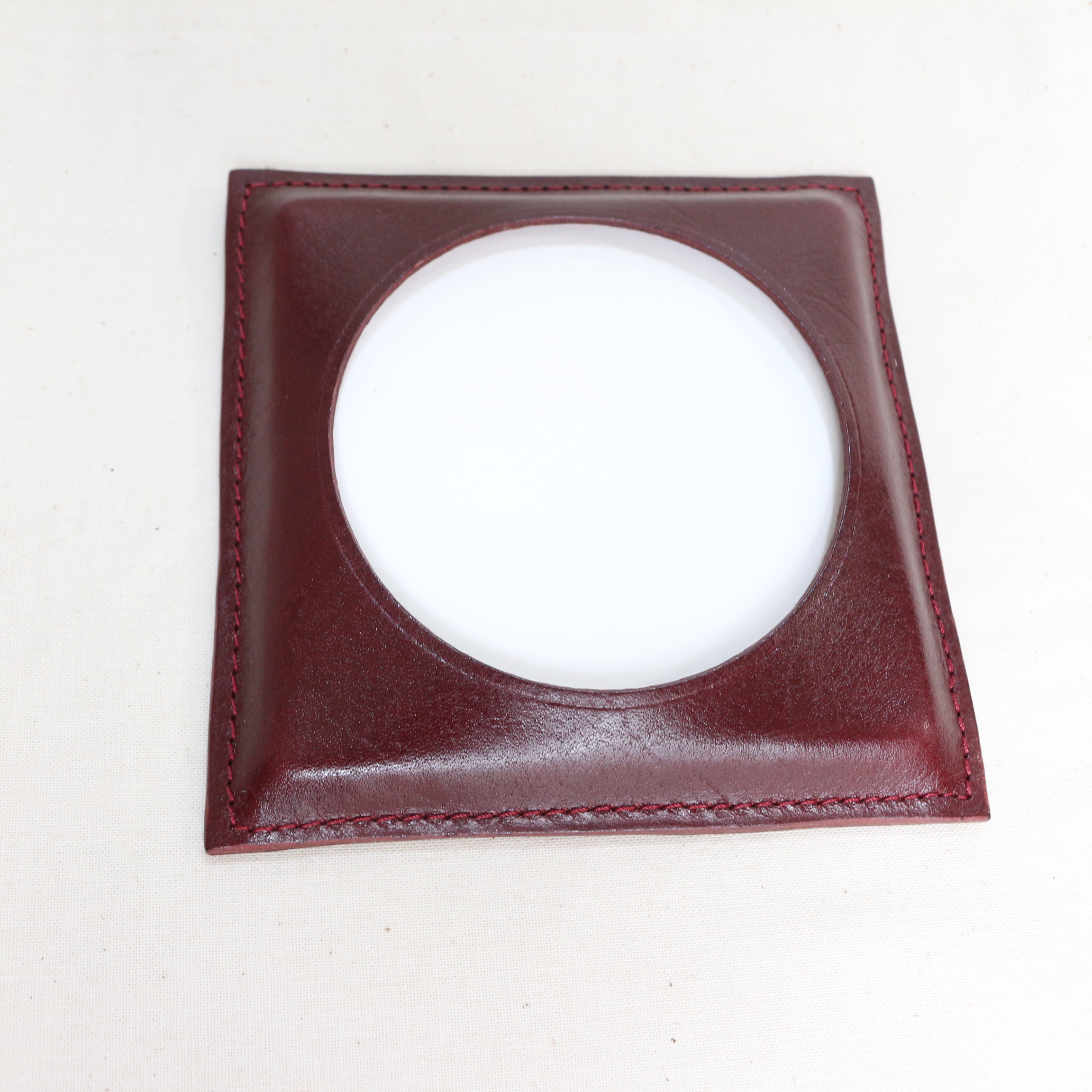 珪藻土 革 水を吸収する高級レザーコースター Iichi ハンドメイド クラフト作品 手仕事品の通販