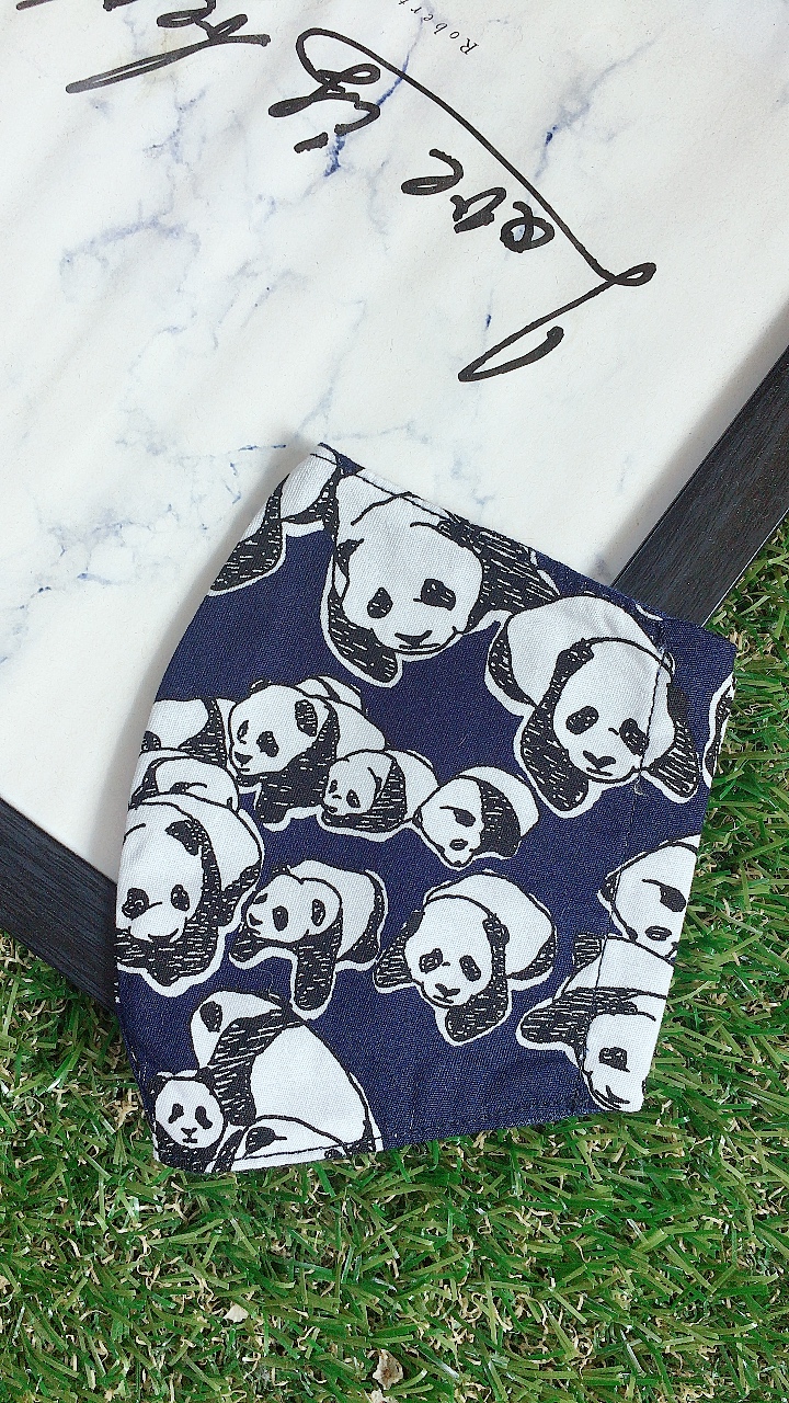 立体マスク キッズ オトナ ぱんだ パンダ Iichi ハンドメイド クラフト作品 手仕事品の通販