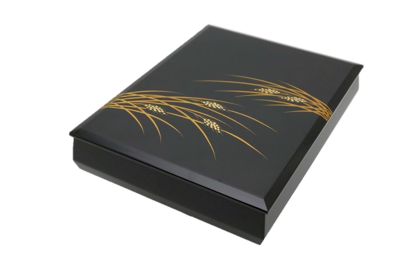 黒 手許箱 切金稲穂 Iichi ハンドメイド クラフト作品 手仕事品の通販