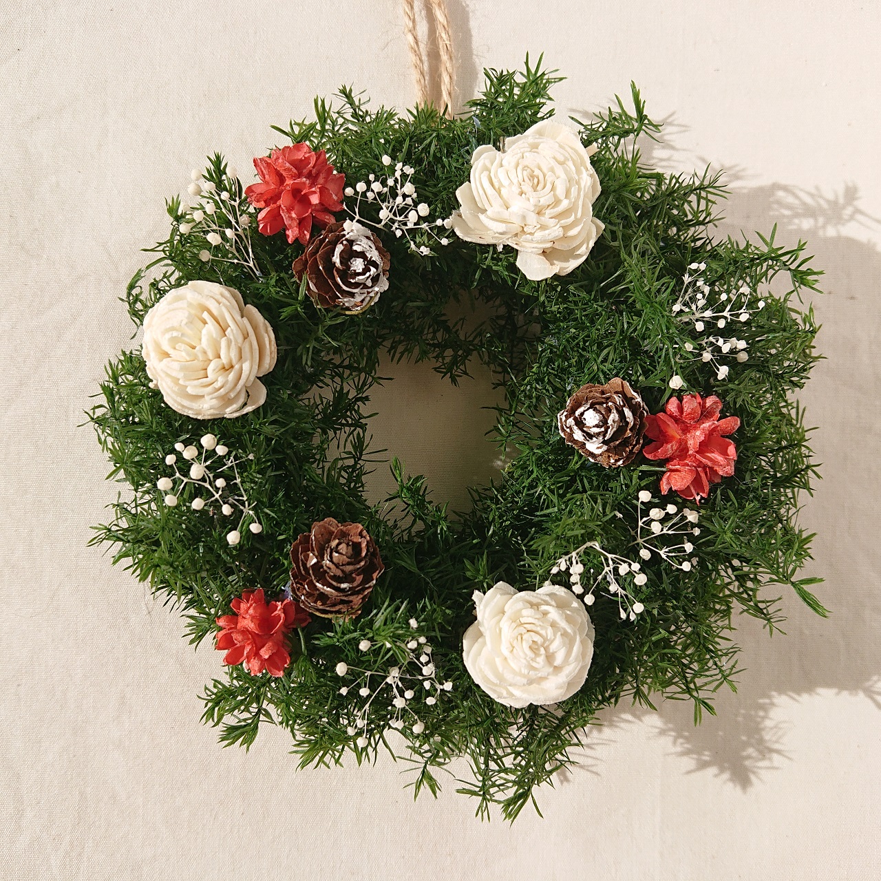 Sale ミニクリスマスリース ソーラーローズ Iichi ハンドメイド クラフト作品 手仕事品の通販