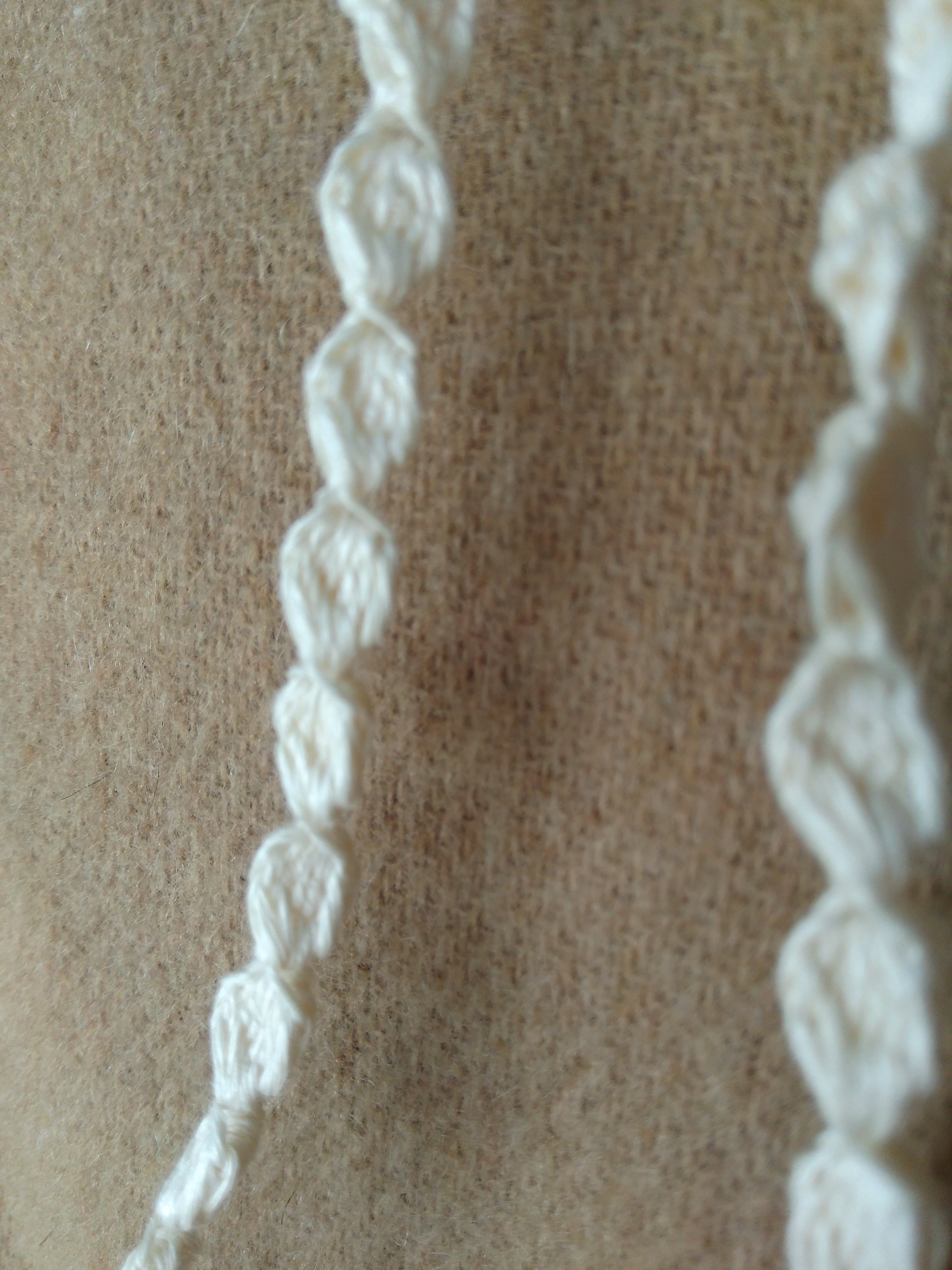 白 つぶつぶのかぎ針編みネックレス Iichi ハンドメイド クラフト作品 手仕事品の通販