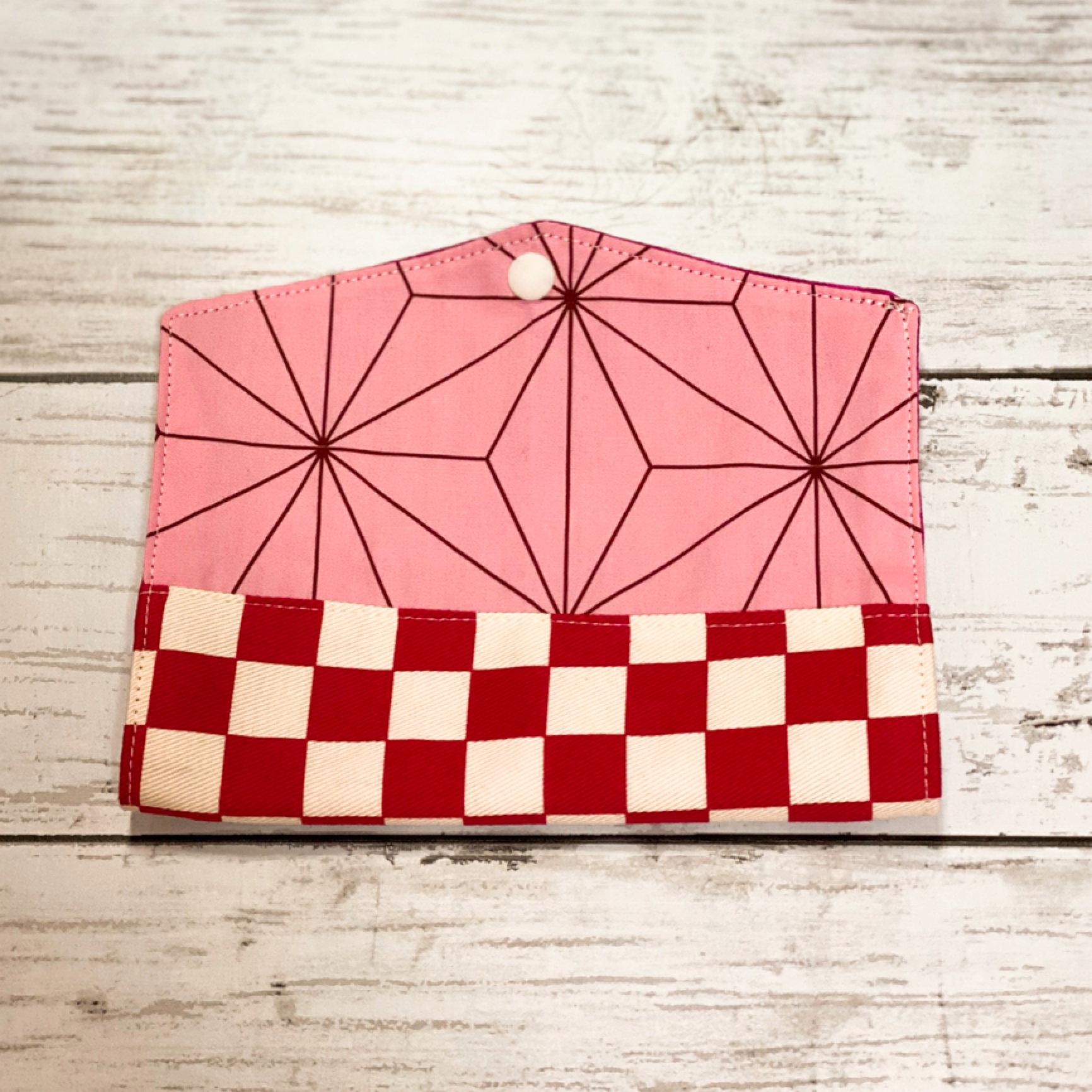 仮置きマスクケース 和柄 麻の葉 市松 Iichi ハンドメイド クラフト作品 手仕事品の通販
