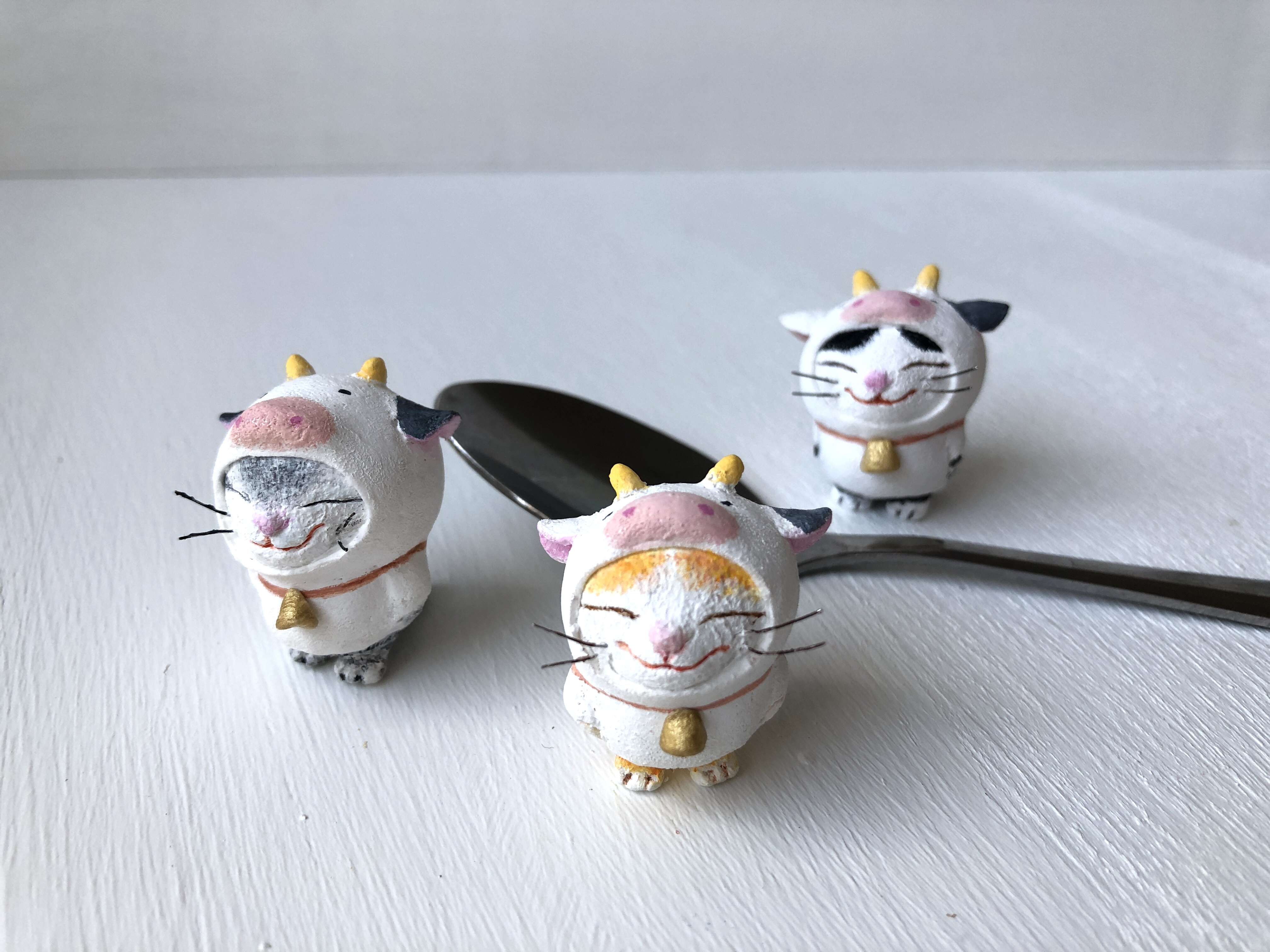 やっぱり干支になりたい猫さんお正月セット 黄トラ白 Iichi ハンドメイド クラフト作品 手仕事品の通販