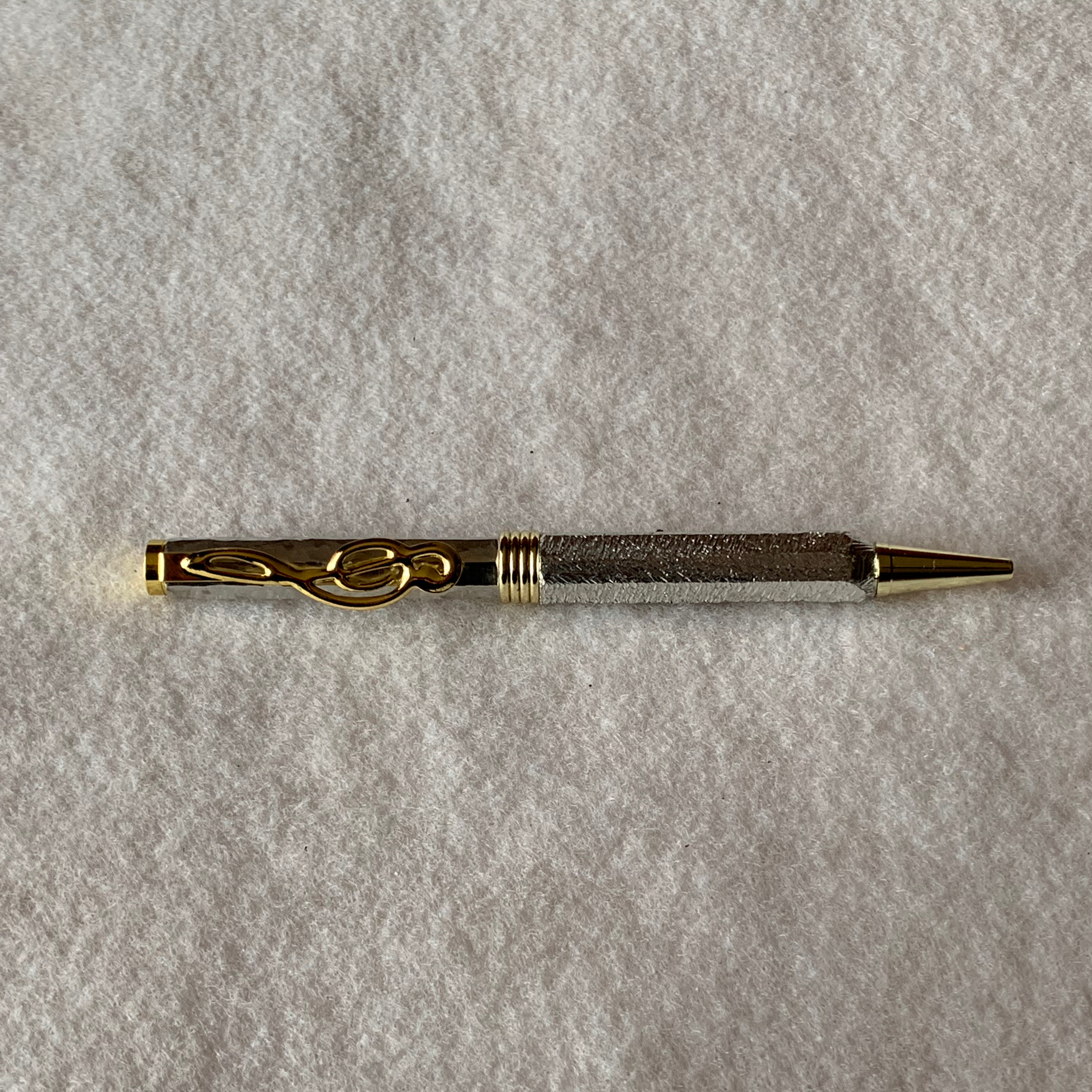全錫 ボールペン S ト音記号クリップ Iichi ハンドメイド クラフト作品 手仕事品の通販