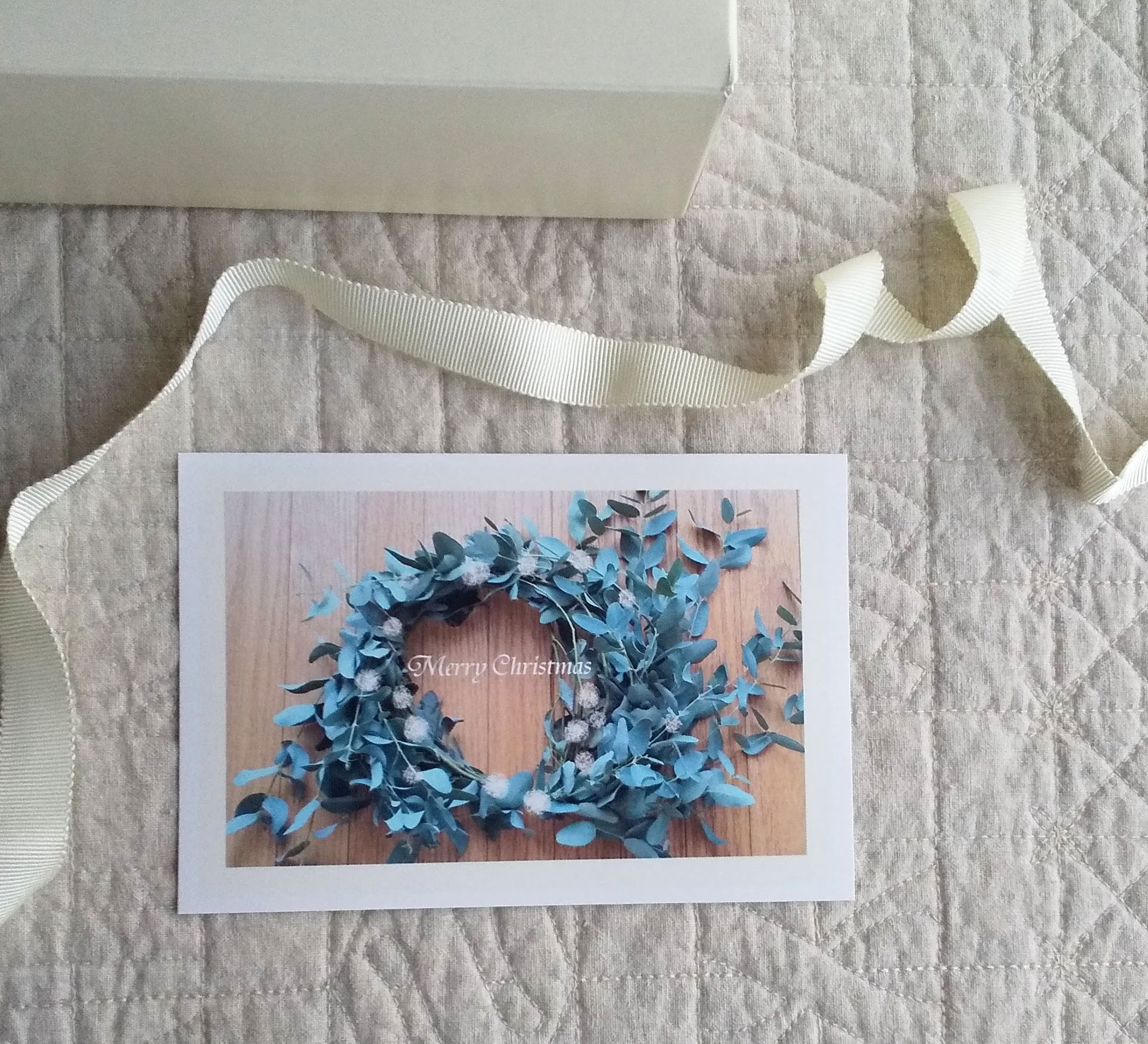 ナチュラルリース クリスマス ポストカード2枚セット ナチュラコ シンプル ナチュラル アート Naturako Iichi ハンドメイド クラフト作品 手仕事品の通販
