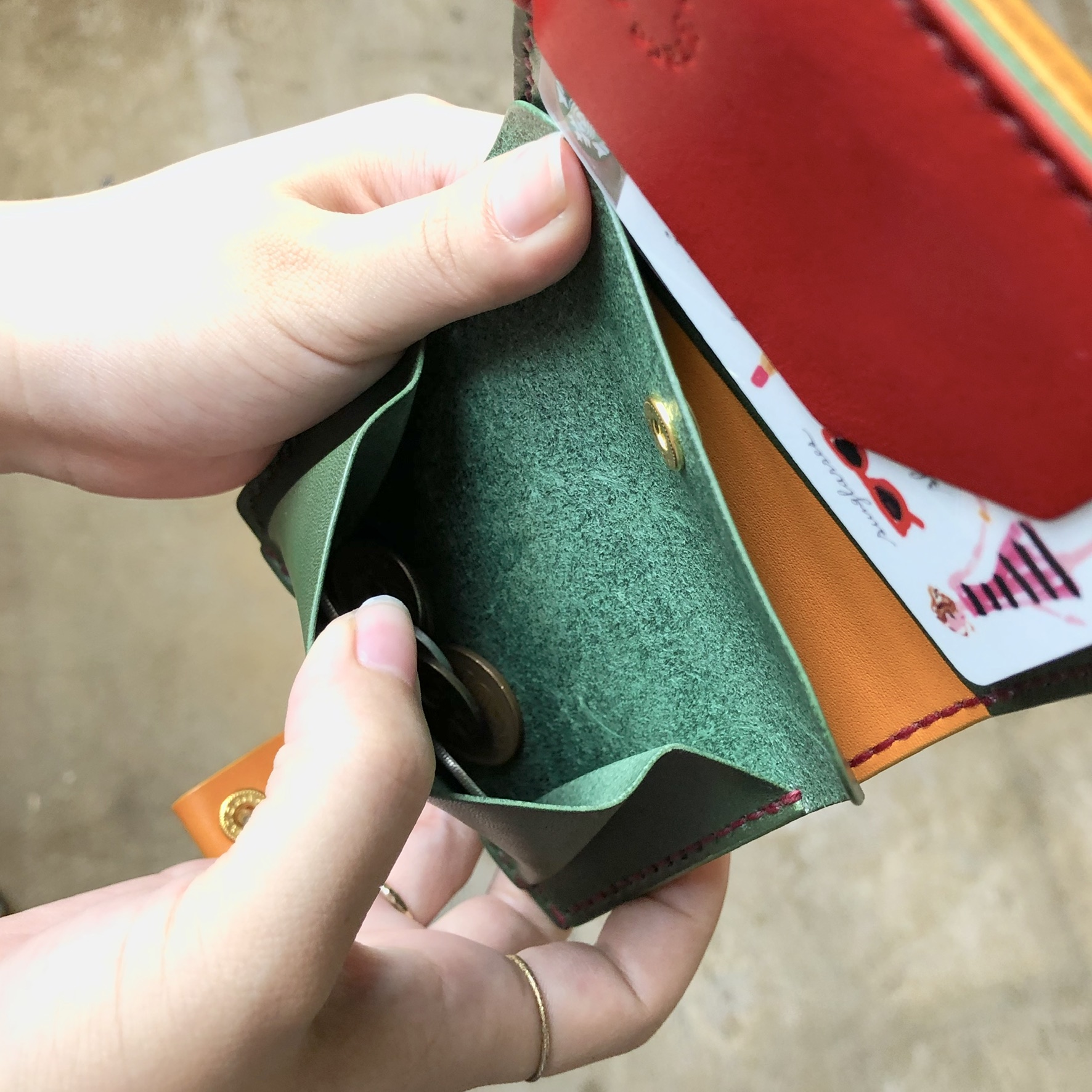 カラーオーダー 手帳のようなミニ財布 受注製作 Iichi ハンドメイド クラフト作品 手仕事品の通販