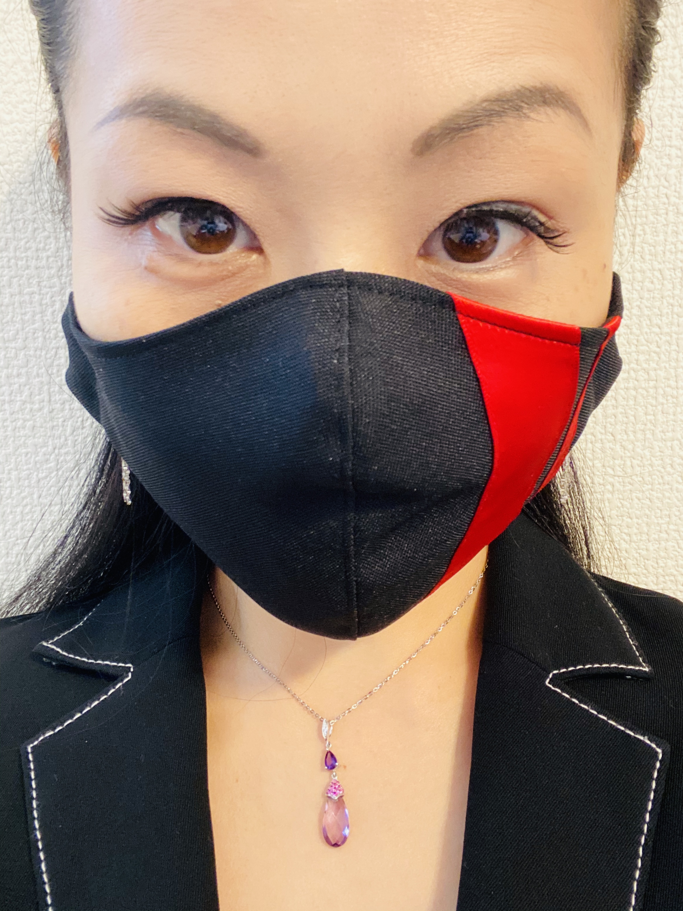 新作 モード系 送料無料 おしゃれ ストライプ マスク 布マスク 大きめ 大人用 立体マスク メンズマスク Iichi ハンドメイド クラフト作品 手仕事品の通販