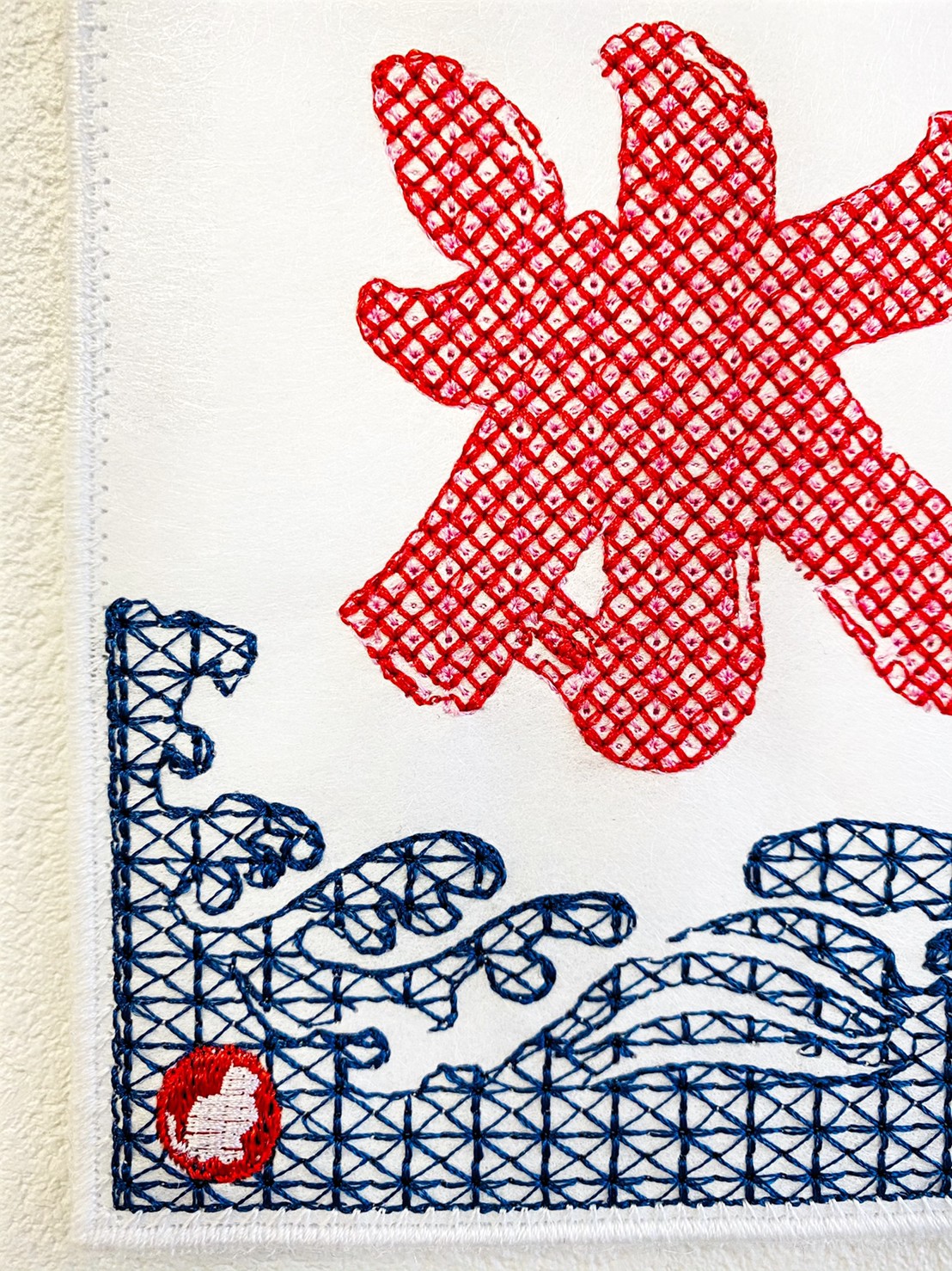刺しゅうで作った うれしっしゅの絵はがき 夏 金魚 氷 花火 各1枚の3枚セット Iichi ハンドメイド クラフト作品 手仕事品の通販