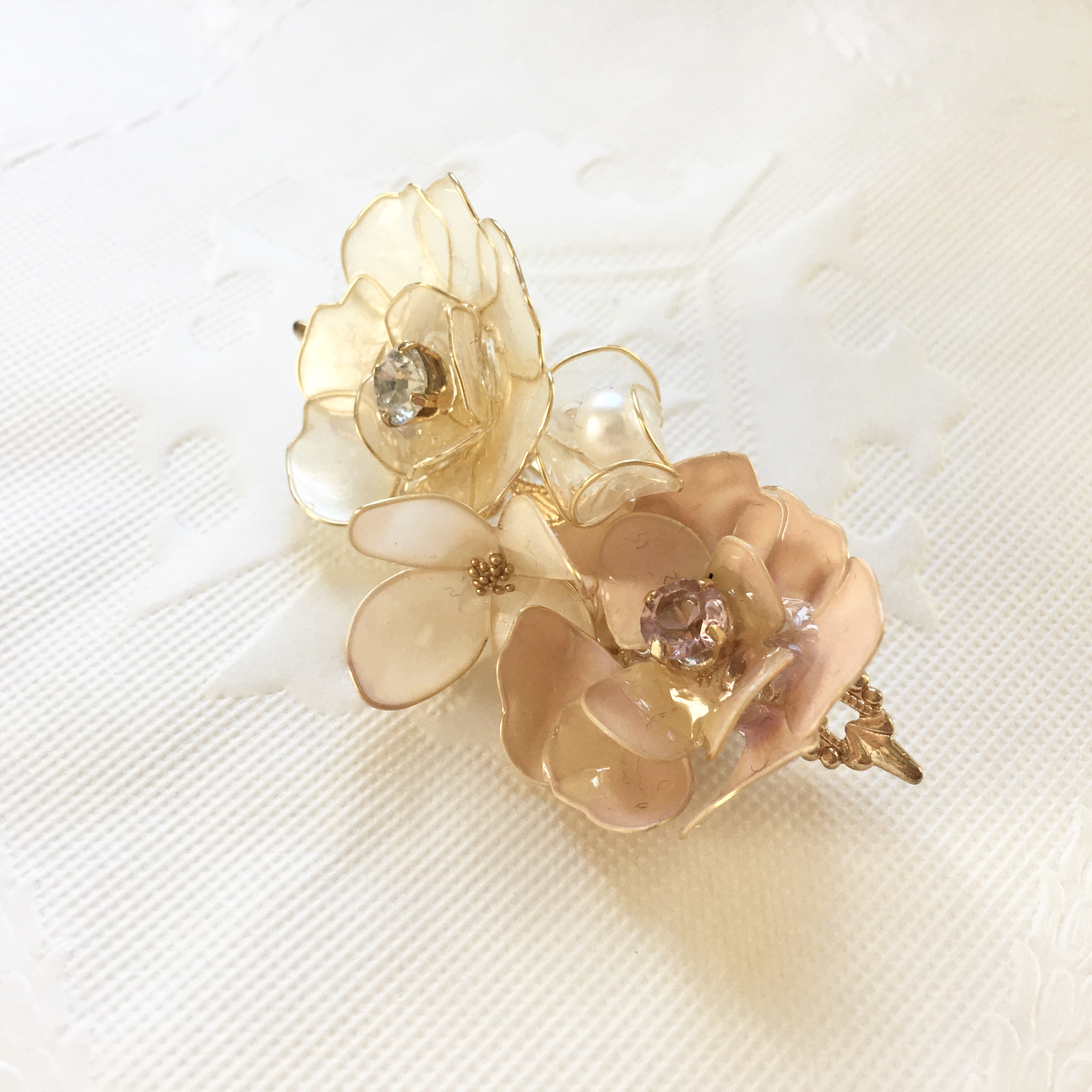 小さな花束のブローチ Dip Art Iichi ハンドメイド クラフト作品 手仕事品の通販