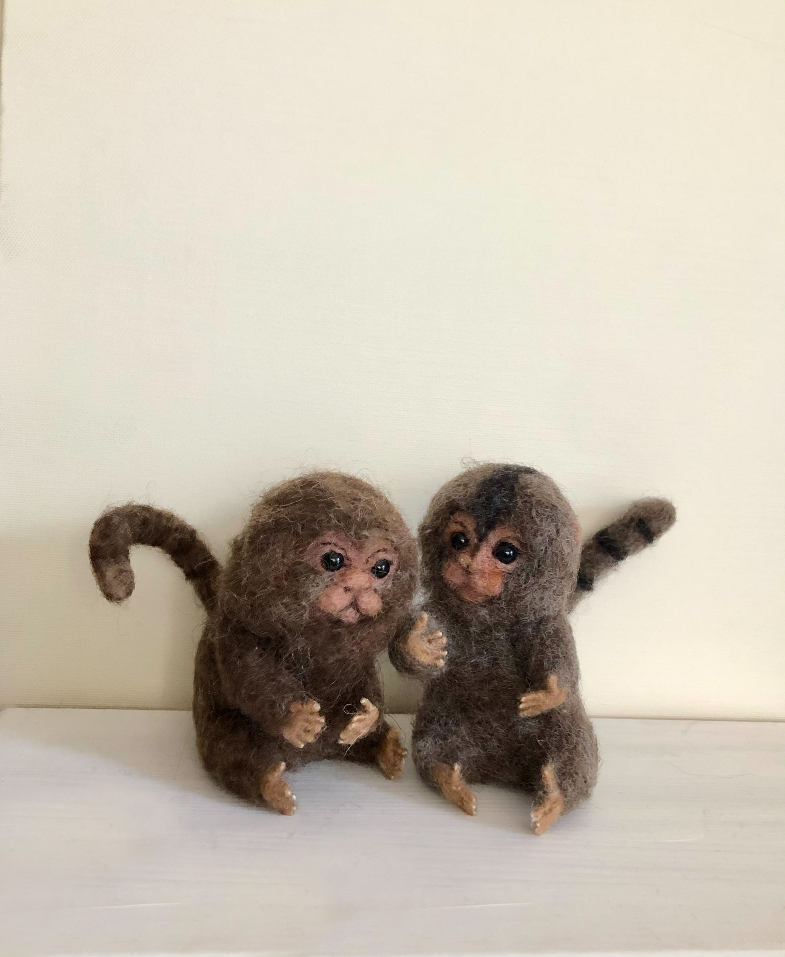 ピグミーマーモセット Gray1体 Pygmy Marmoset Iichi ハンドメイド クラフト作品 手仕事品の通販