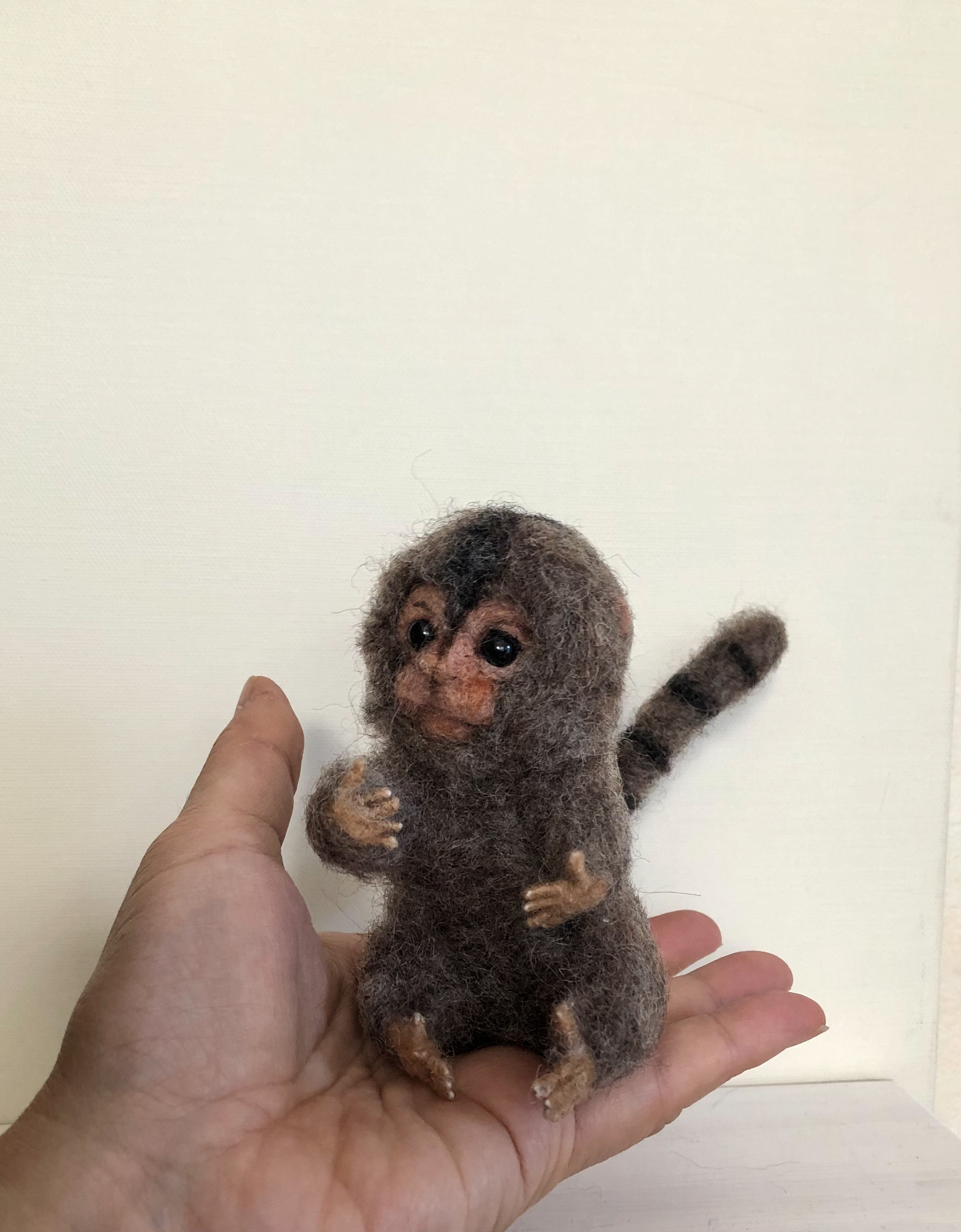 ピグミーマーモセット Gray1体 Pygmy Marmoset Iichi ハンドメイド クラフト作品 手仕事品の通販