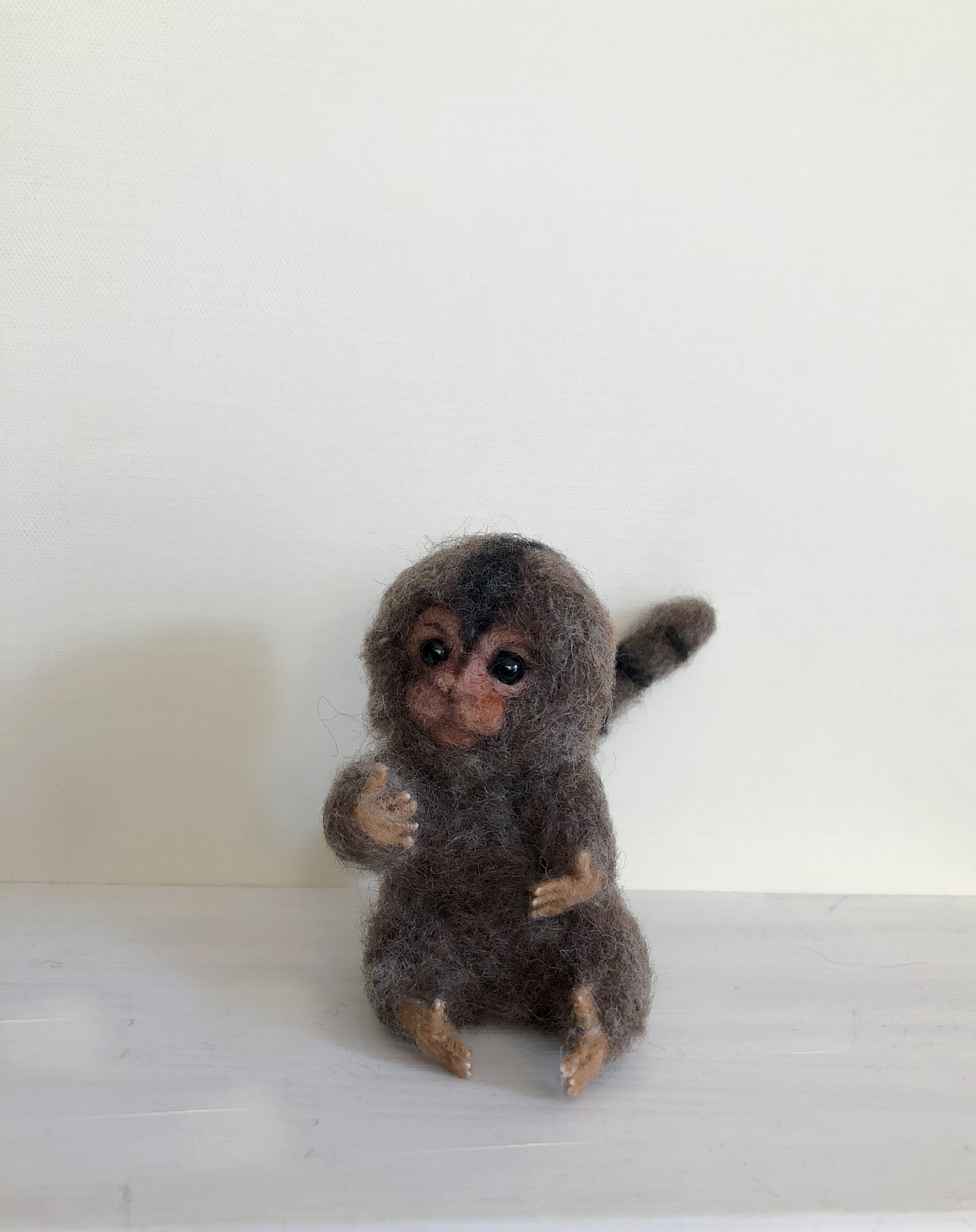 ピグミーマーモセット Gray1体 Pygmy Marmoset Iichi ハンドメイド クラフト作品 手仕事品の通販