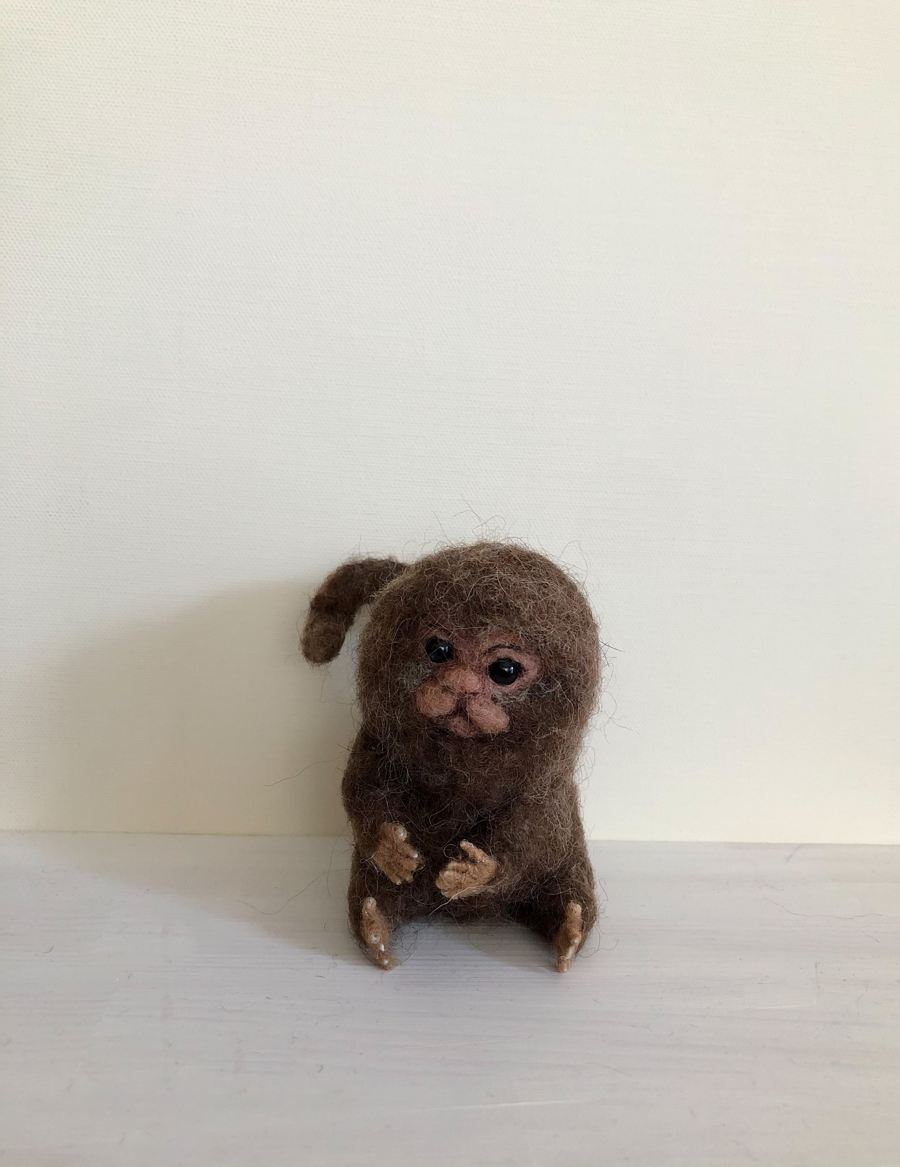 ピグミーマーモセット Brown Pygmymarmoset Iichi ハンドメイド クラフト作品 手仕事品の通販