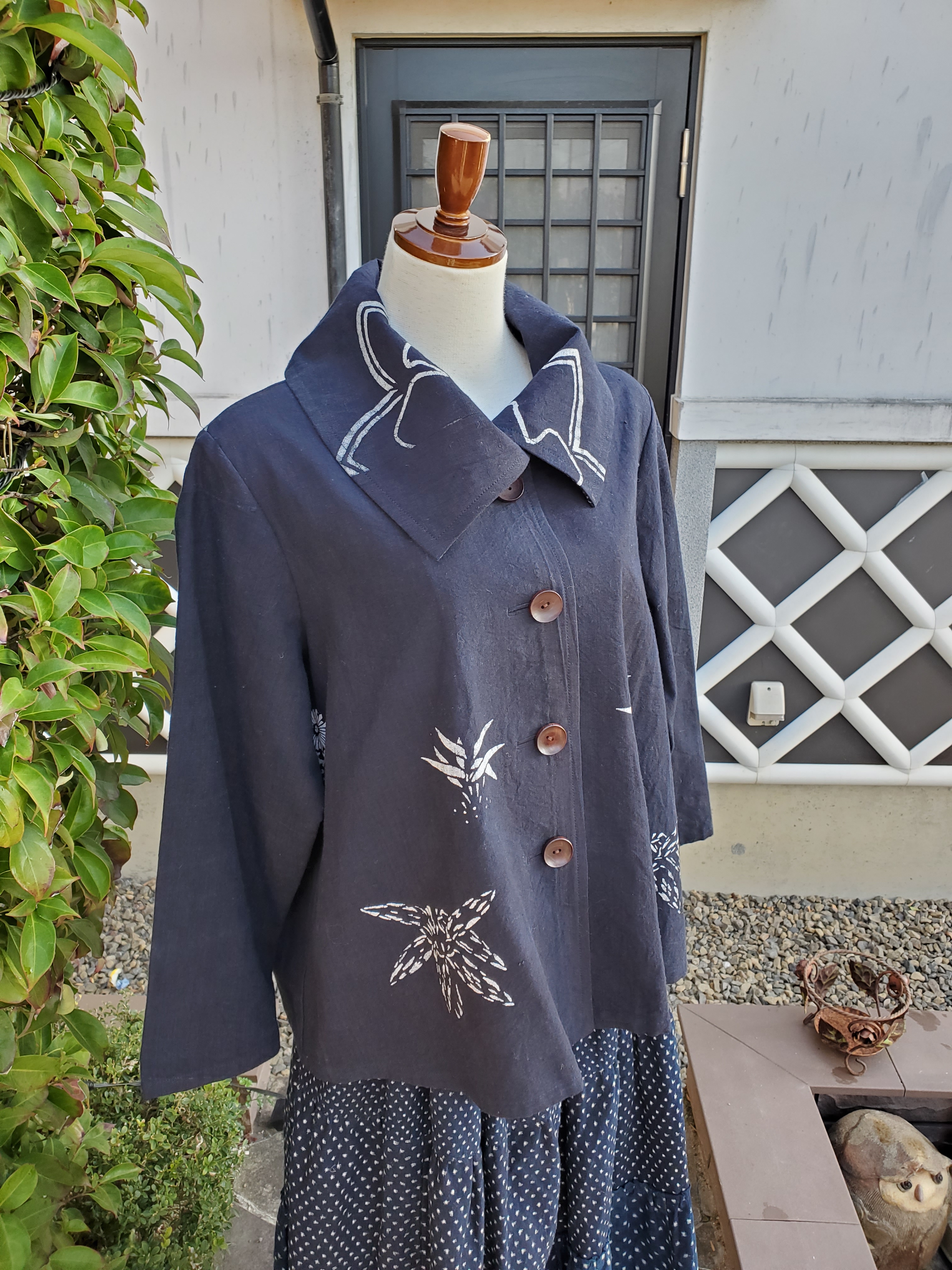 着物リメイク 手作り ふろしき ジャケット Iichi ハンドメイド クラフト作品 手仕事品の通販