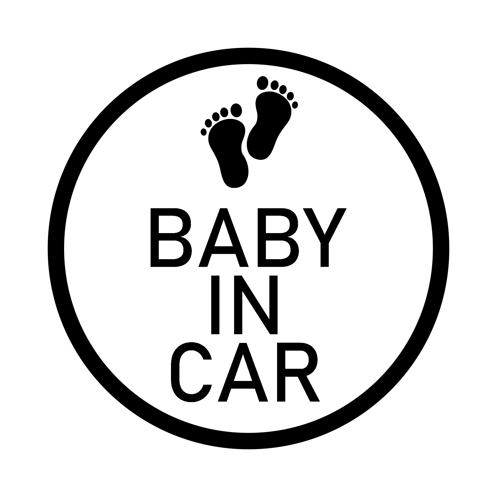 01 Baby In Car ステッカー 14cm 14cm Iichi ハンドメイド クラフト作品 手仕事品の通販